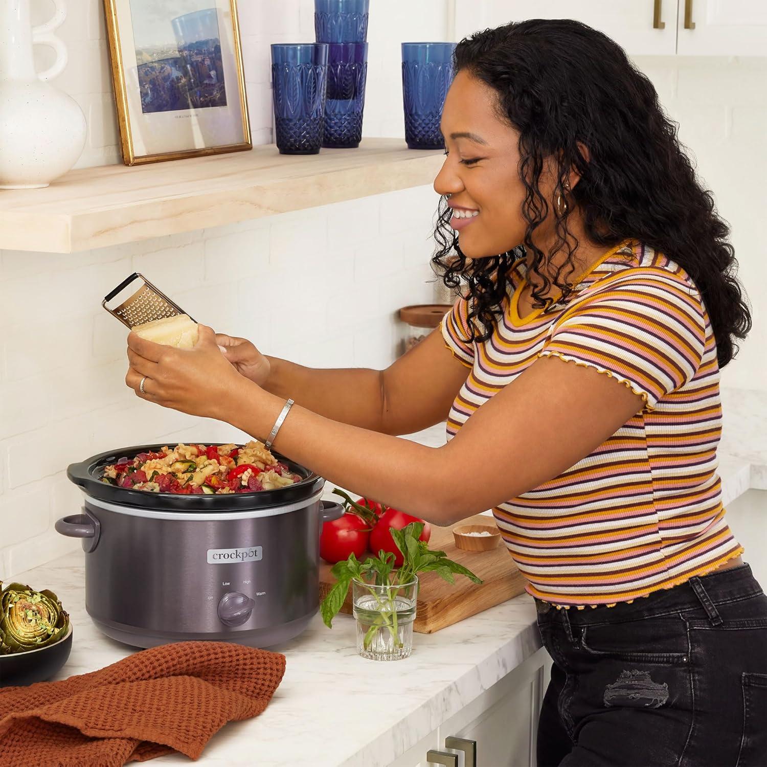 Olla de Cocción Lenta Crock-Pot 4.5L Manual 3 Configuraciones