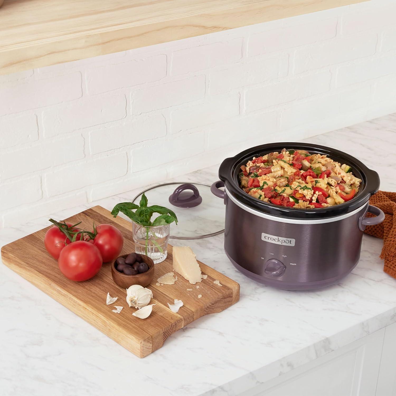 Olla de Cocción Lenta Crock-Pot 4.5L Manual 3 Configuraciones