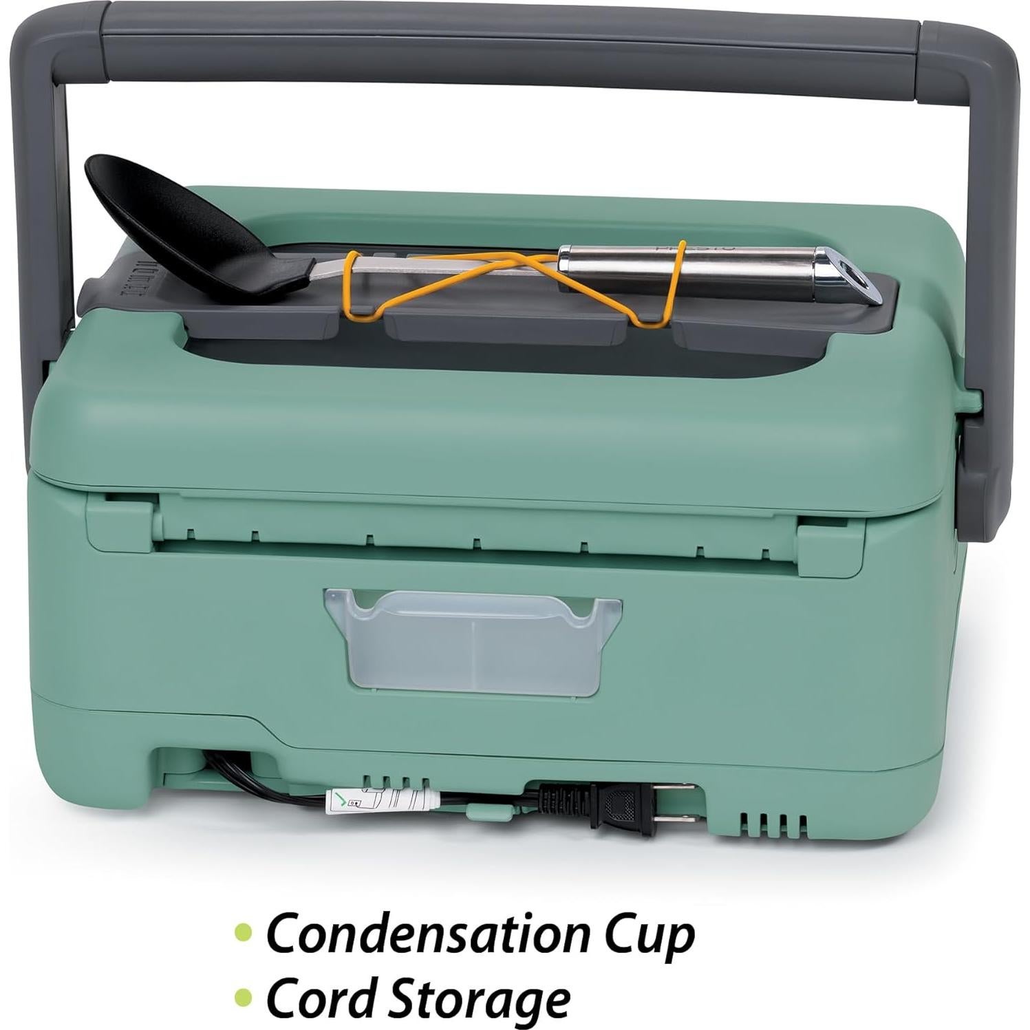 Olla de Cocción Lenta Presto 06016 6 Cuartos Verde para Viajar