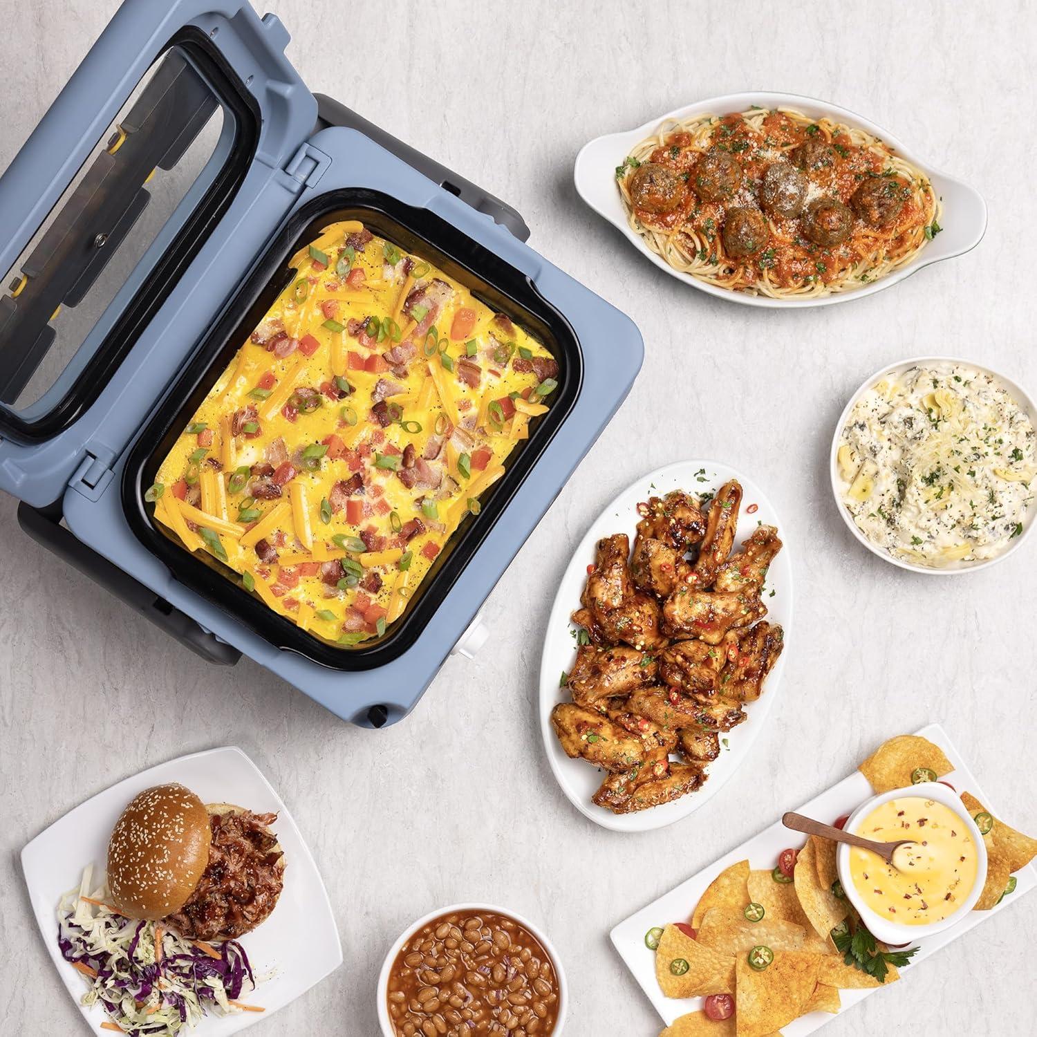 Olla de Cocción Lenta Presto 06017 8 Cuartos Azul