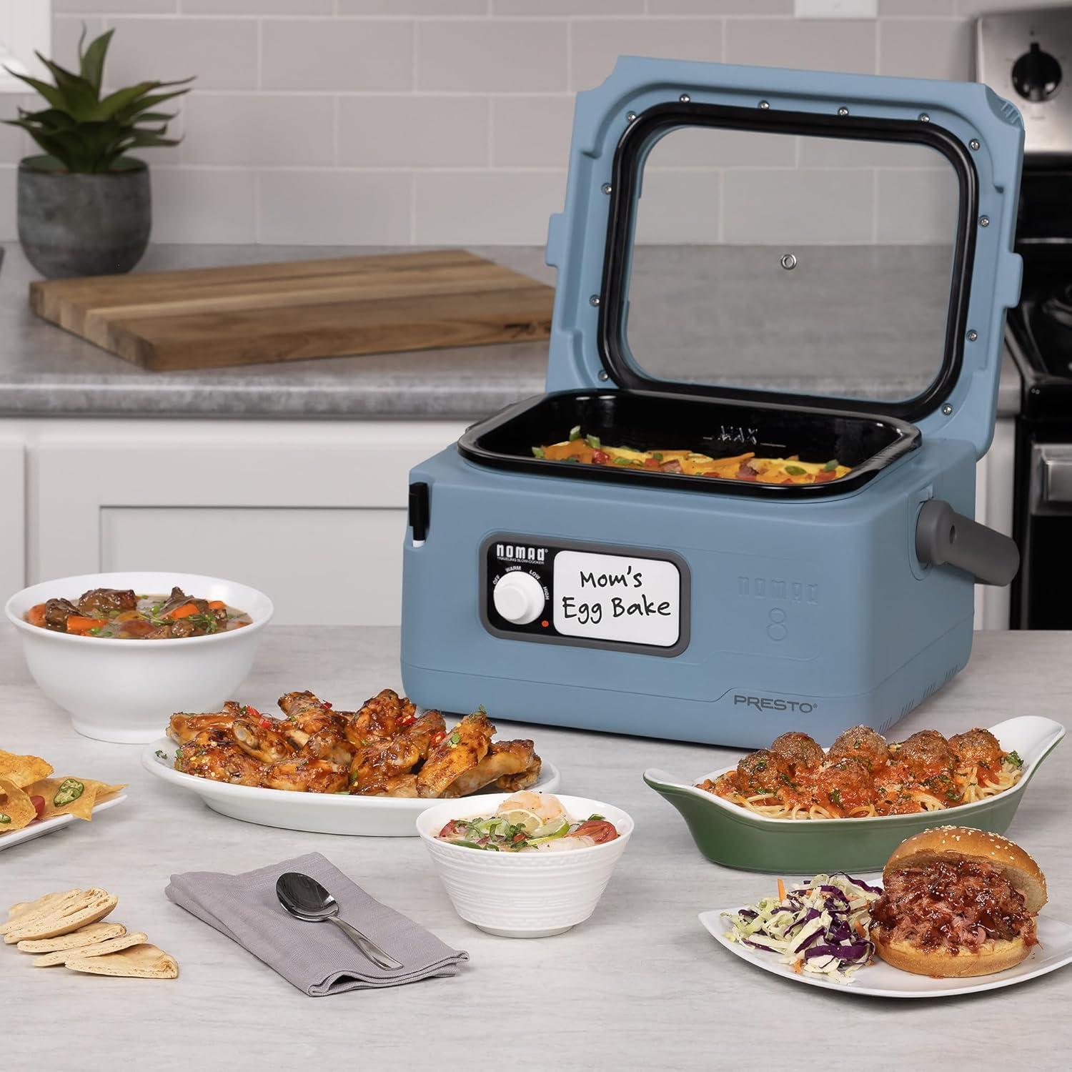 Olla de Cocción Lenta Presto 06017 8 Cuartos Azul