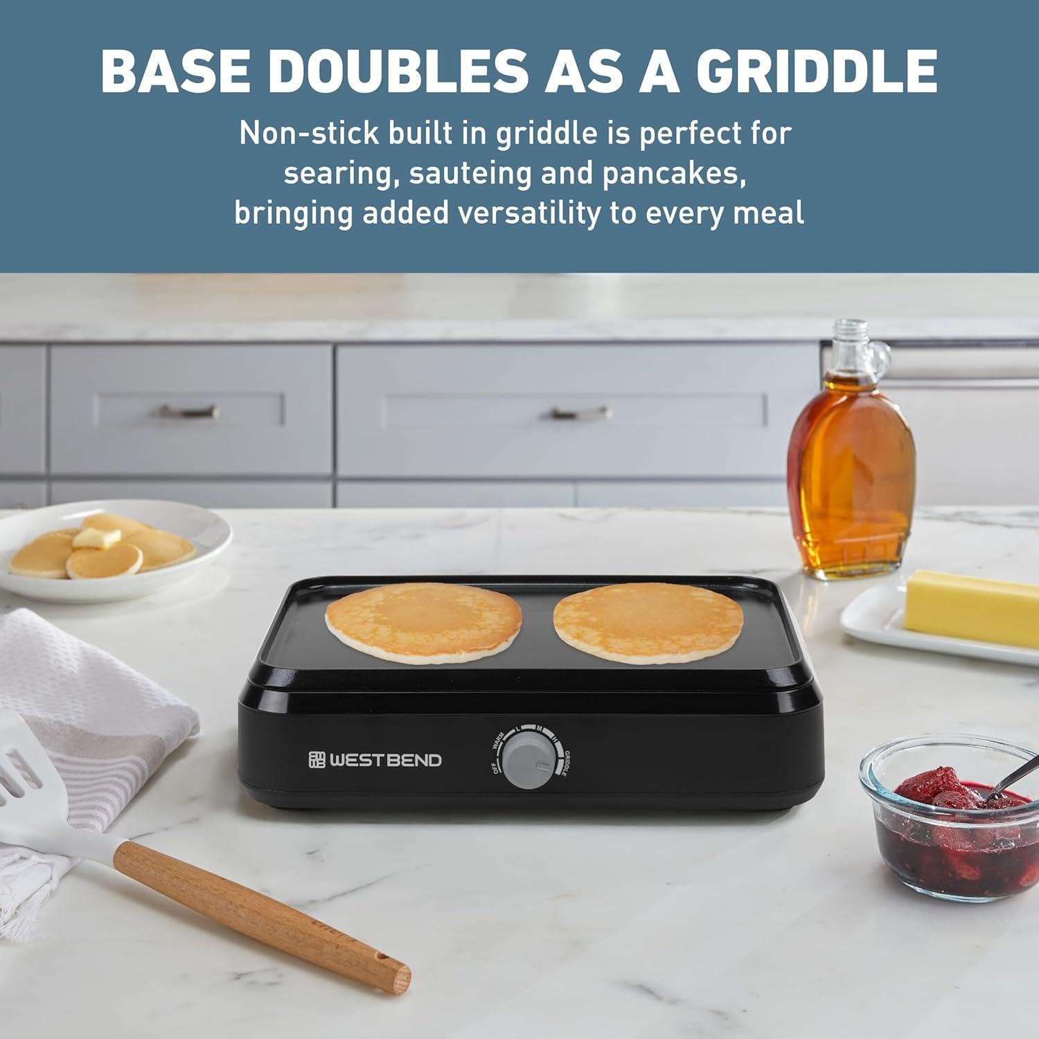 Olla de Cocción Lenta West Bend 5 Cuartos Antiadherente Plata