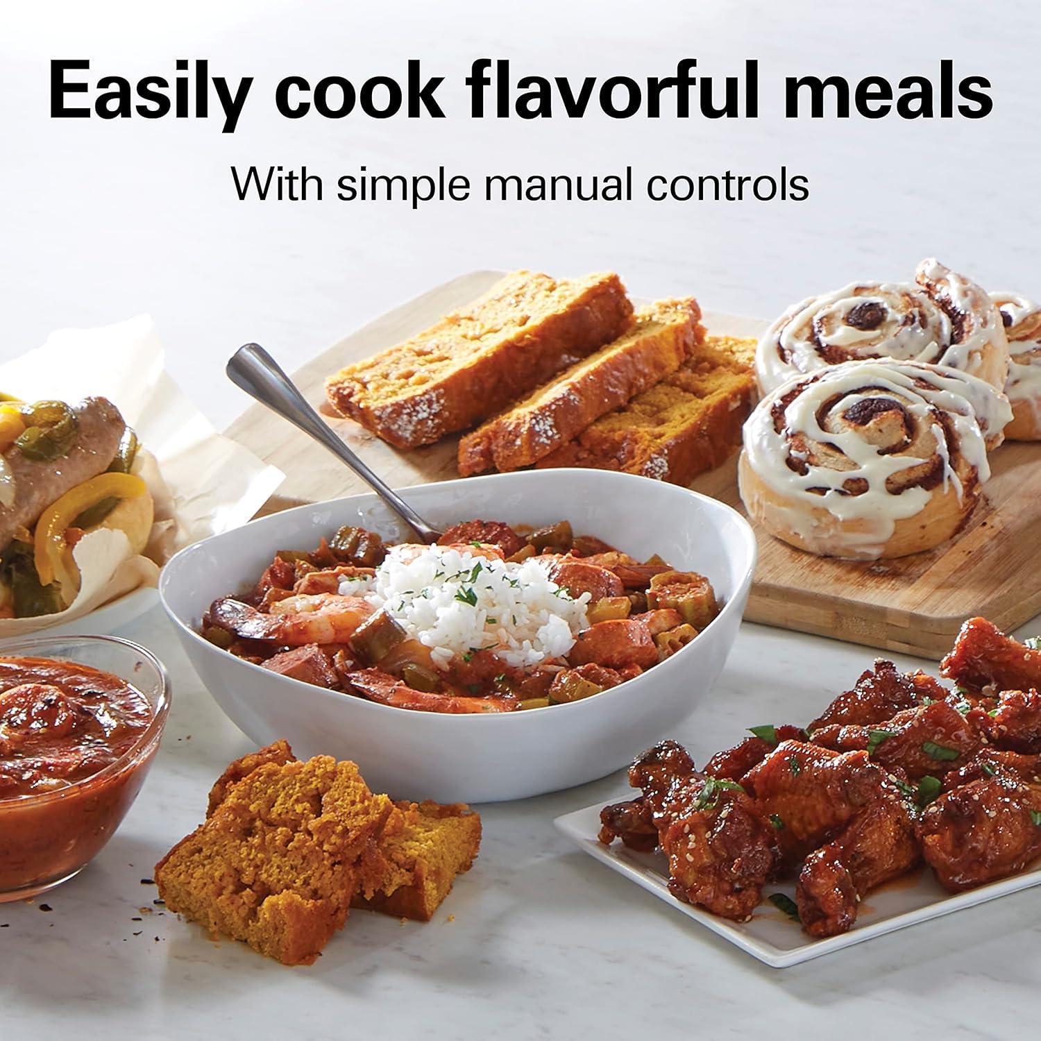 Olla de Cocción Lenta Hamilton Beach 4 Cuartos Cerámica Apta Lavavajillas