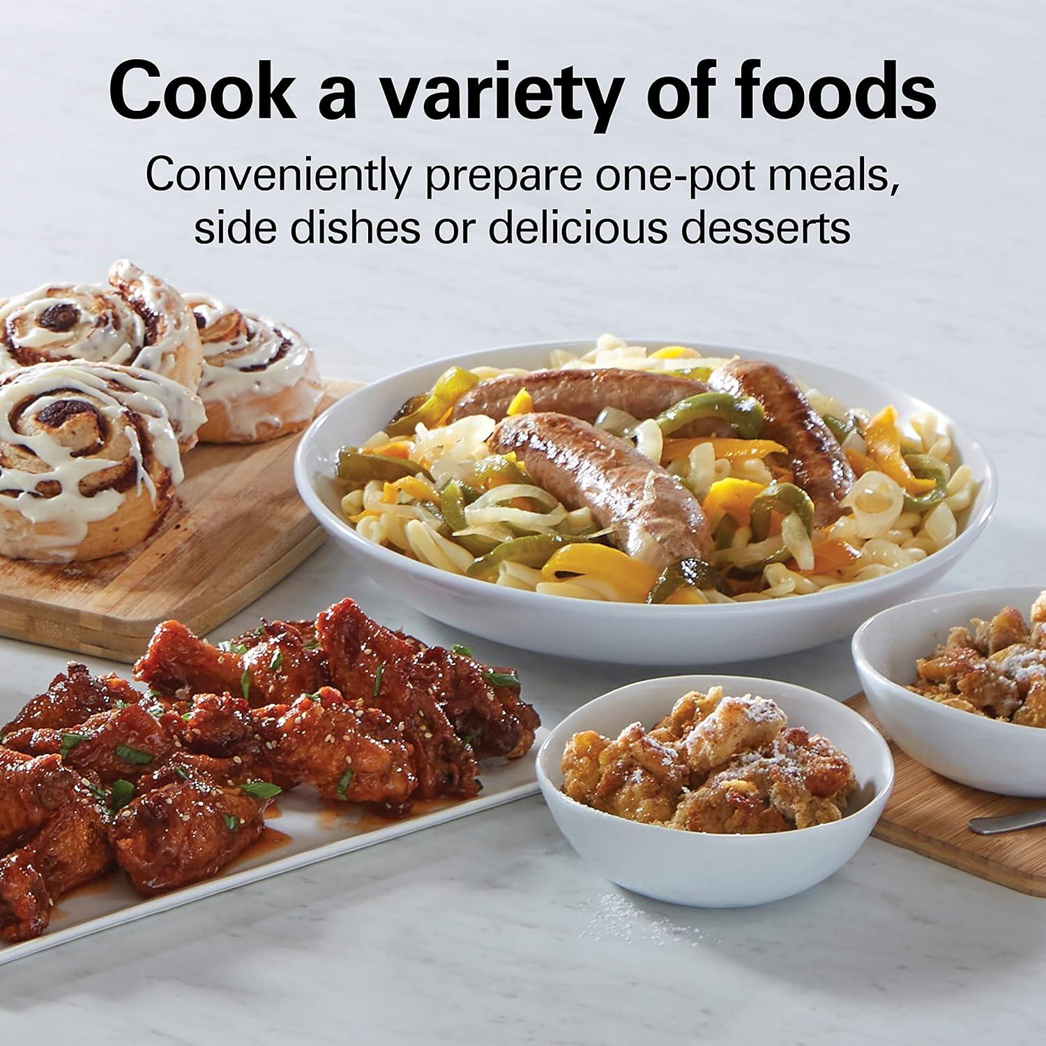 Olla de Cocción Lenta Hamilton Beach 4 Cuartos Cerámica Apta Lavavajillas