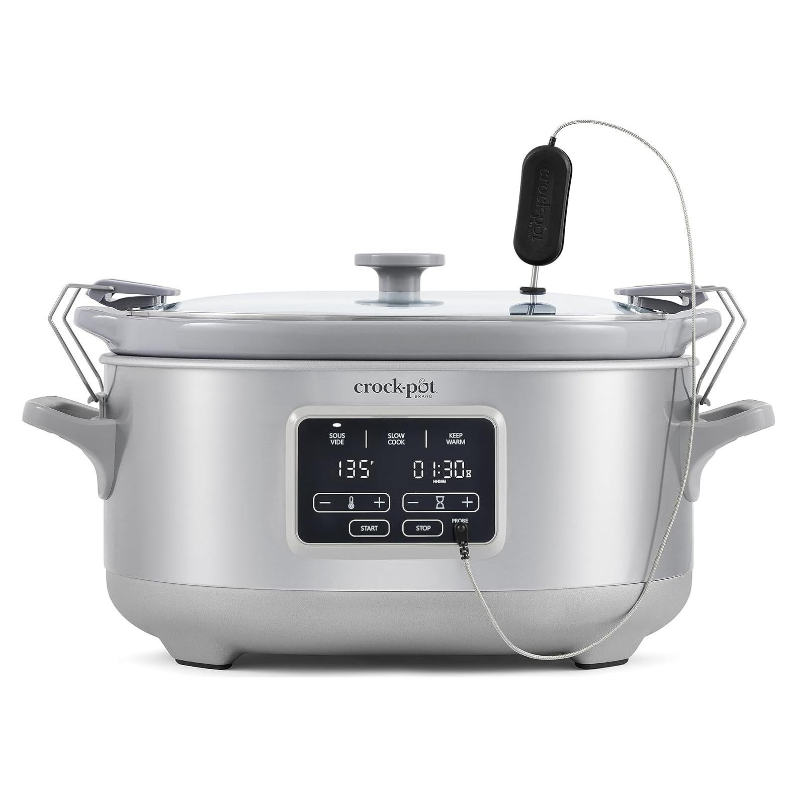 Cocinero Lento Crock-Pot 7 Cuartos con Sous Vide Acero Inoxidable