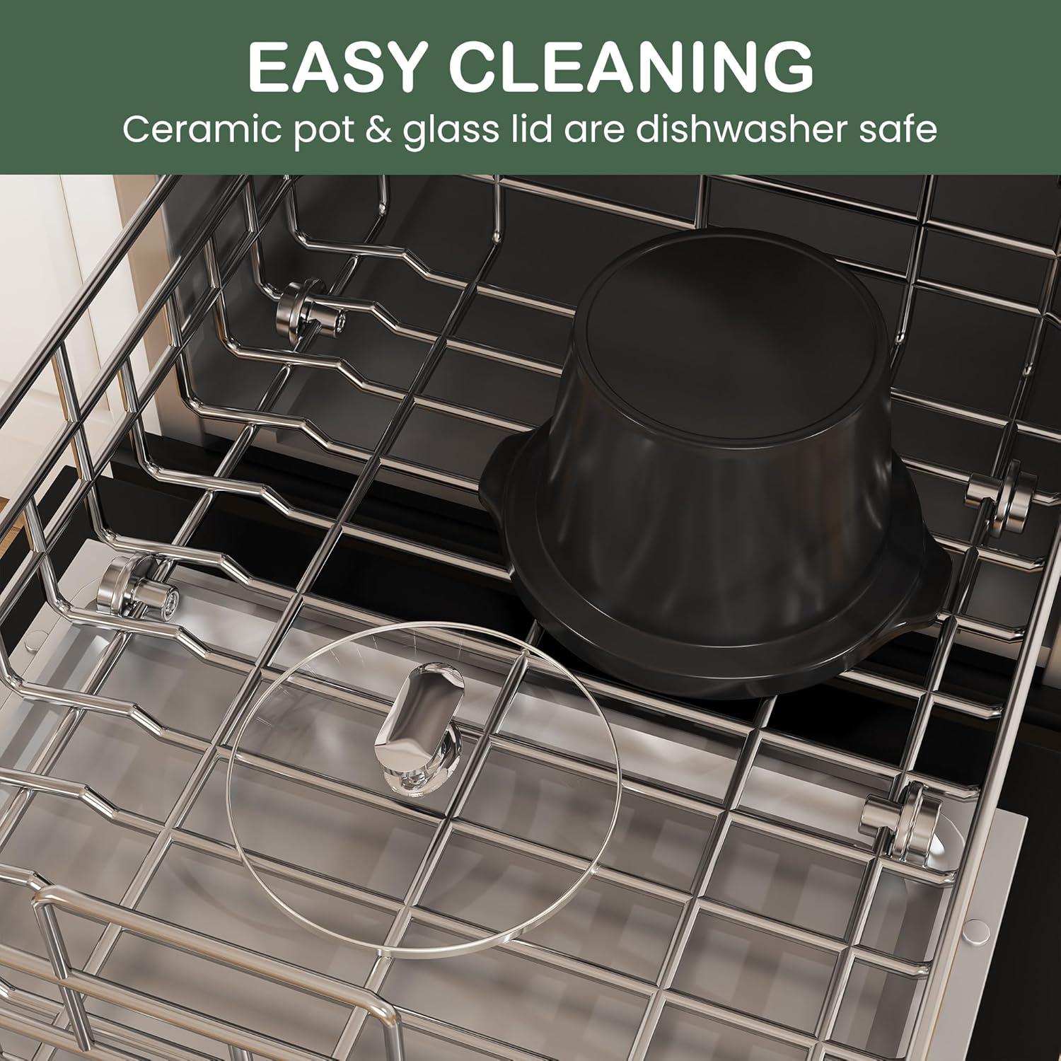 Olla de Cocción Lenta HEYNEMO 2QT Azul 3 Temperaturas