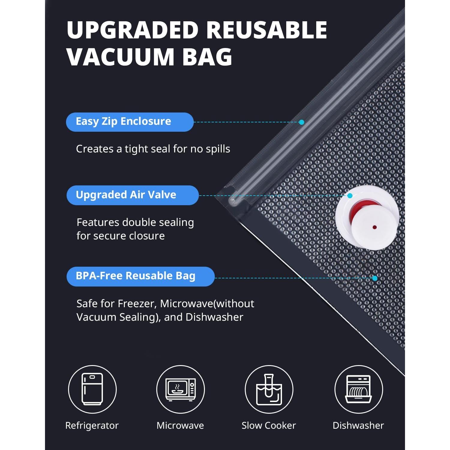 Sellador de Vacío AIRMSEN con Contenedor 1.4L y 11 Bolsas