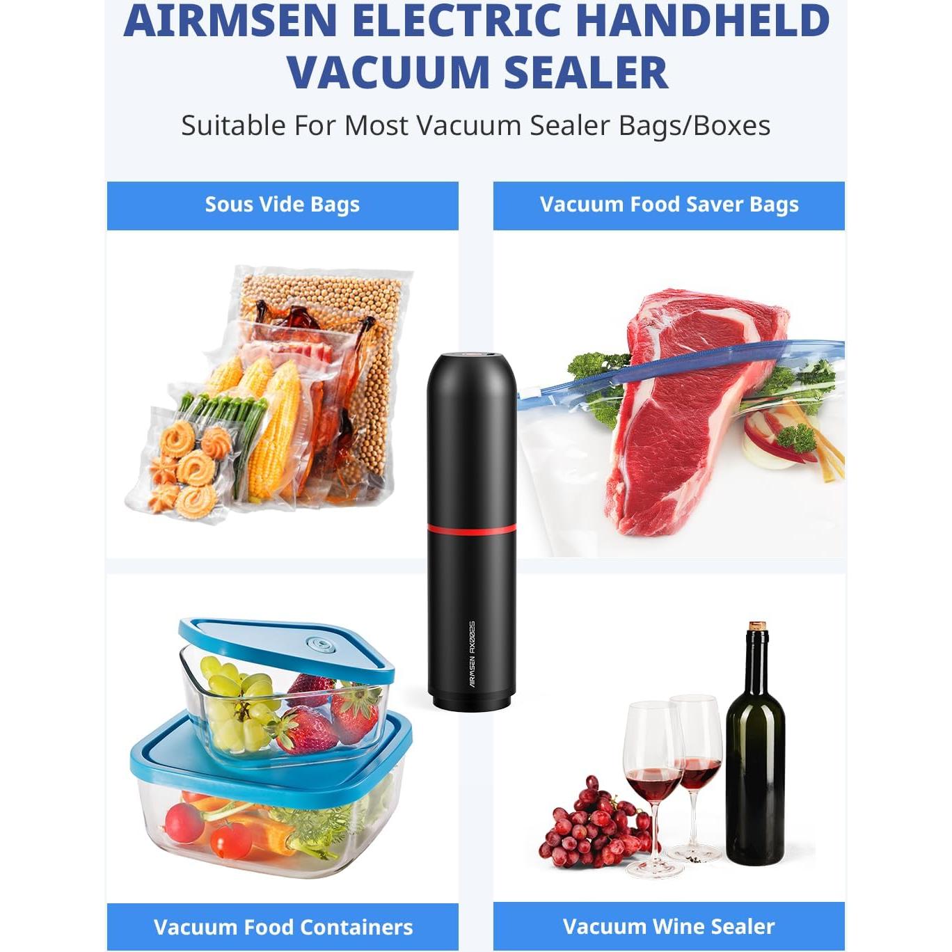 Sellador de Vacío AIRMSEN con Contenedor 1.4L y 11 Bolsas