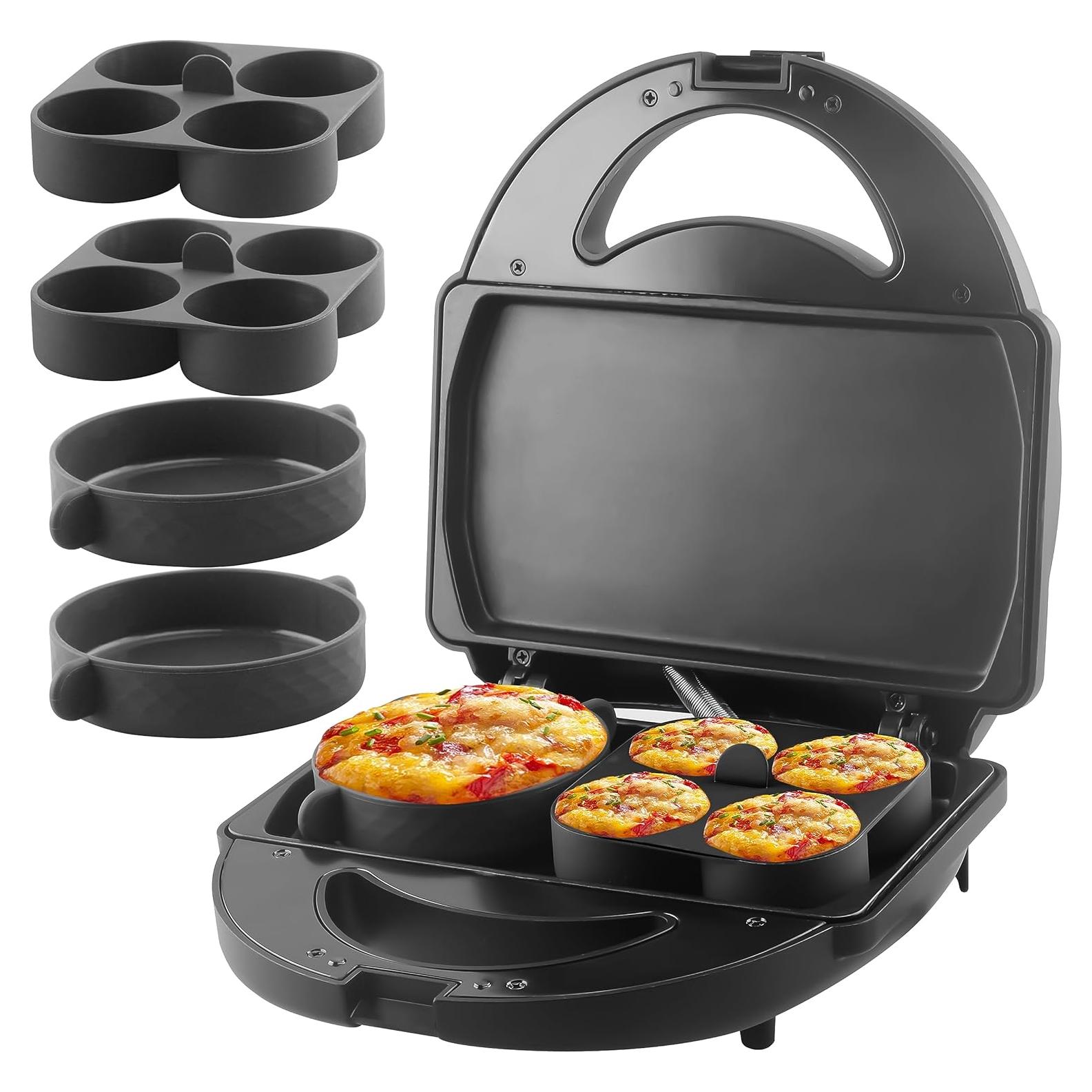 Hacedor de Bocados de Huevo FineMade 900W con Moldes de Silicona