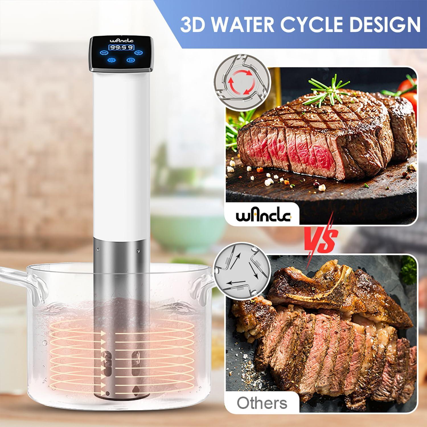 Cocedor Sous Vide Wancle M800C 1100W Impermeable 20L