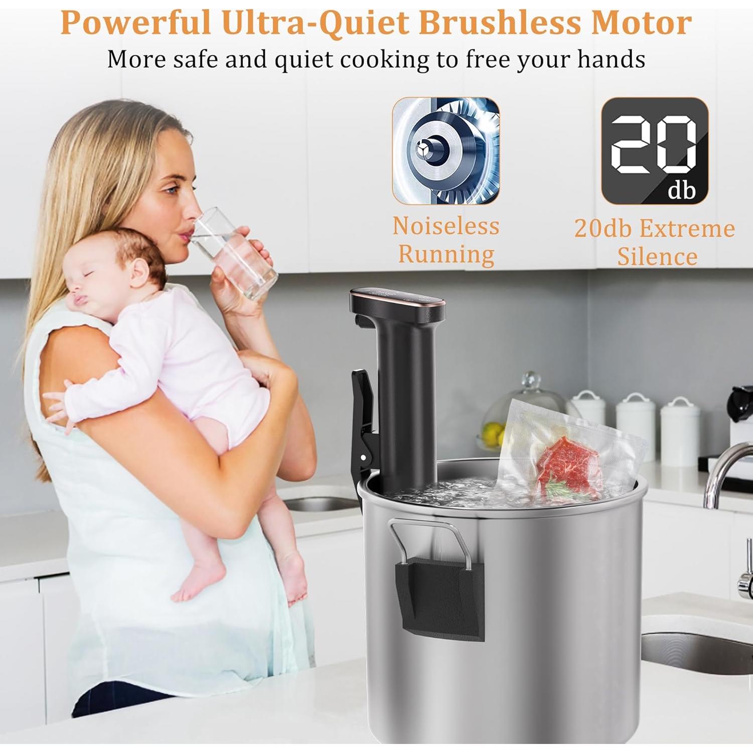 Cocedor Sous Vide Sixfivsevn 1100W Control Táctil IPX7