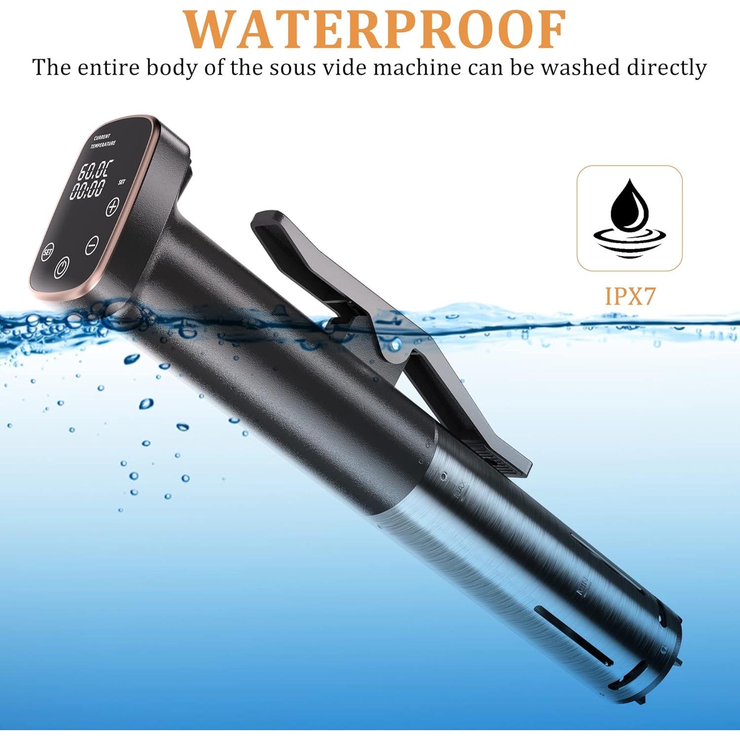 Cocedor Sous Vide Sixfivsevn 1100W Control Táctil IPX7