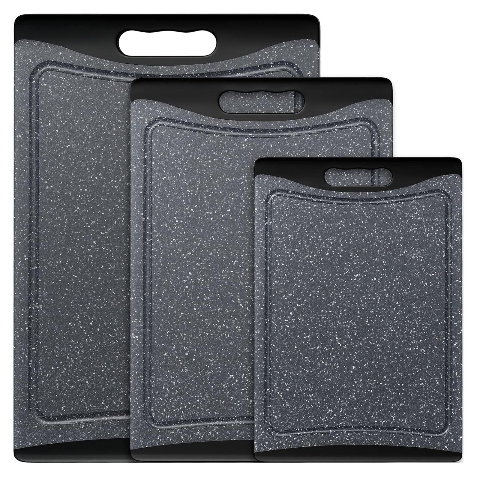 Juego de 3 Tablas de Cortar Empune de Plástico Antideslizantes