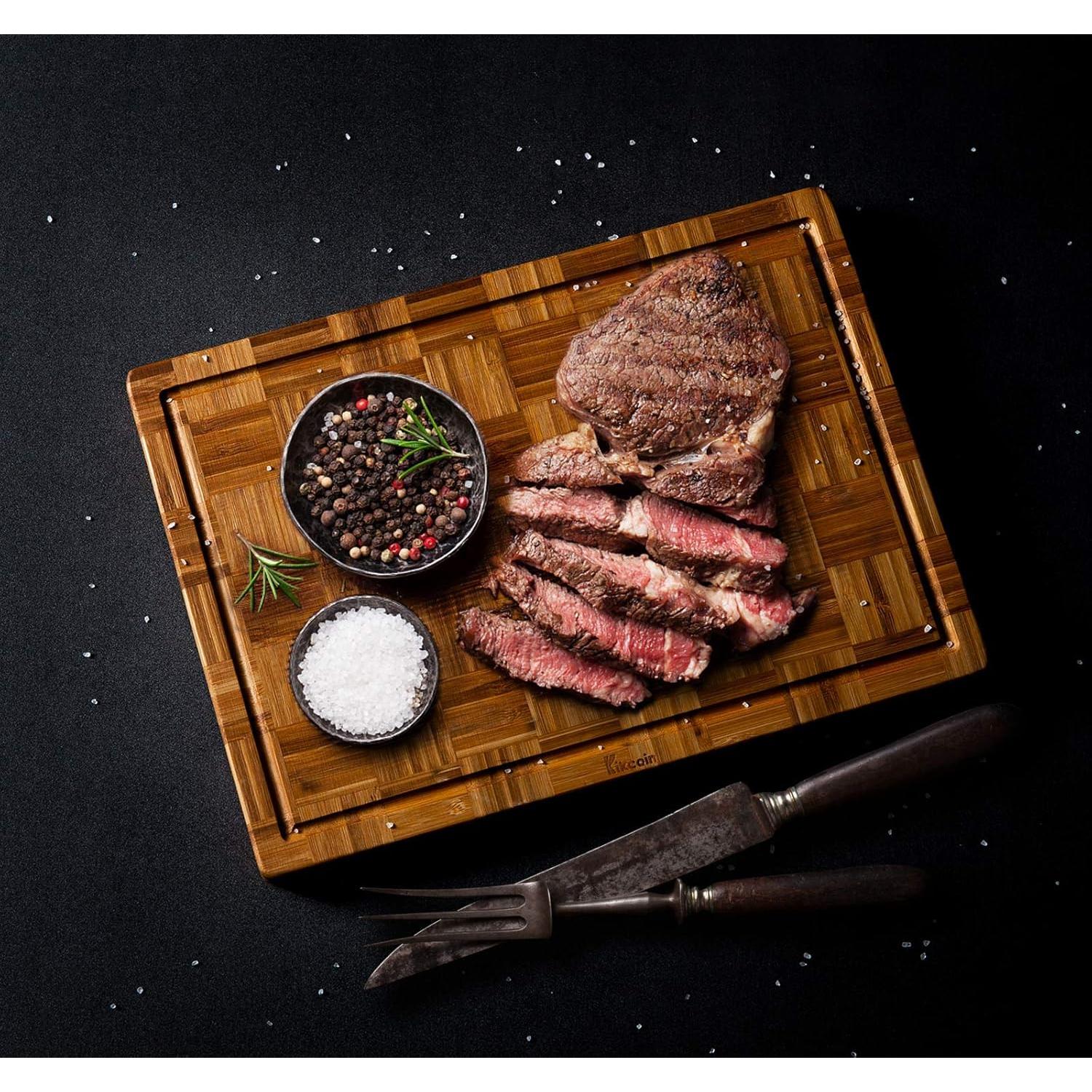 Juego de 3 Tablas de Cortar de Bambú Kikcoin - XL, L, M