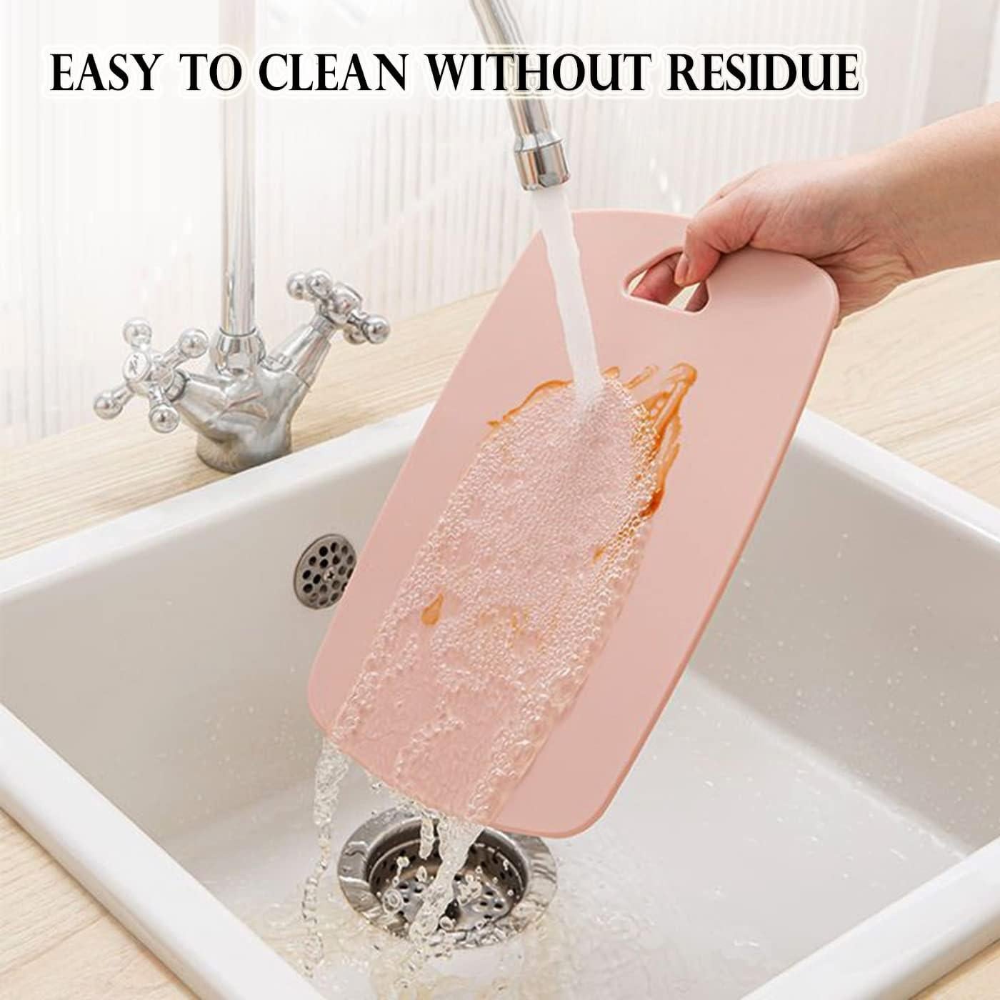 Juego de 3 Tablas de Cortar BanYakong de Plástico Rosa