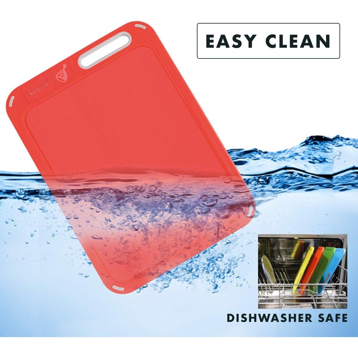 Juego de 4 Tablas de Cortar Aichoof con Soporte Antideslizante