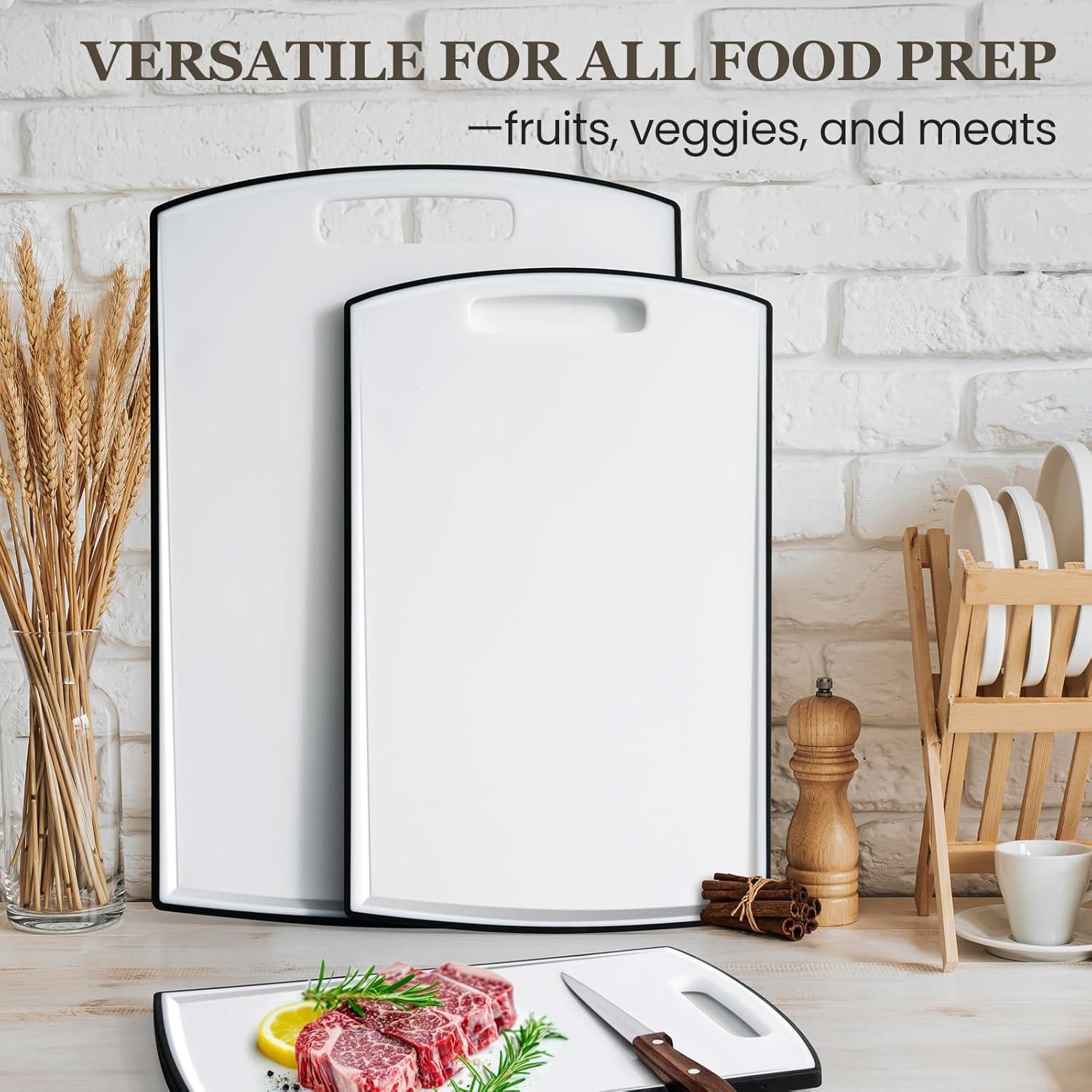 Juego de 3 Tablas de Cortar Antideslizantes Kikcoin 40.6 cm