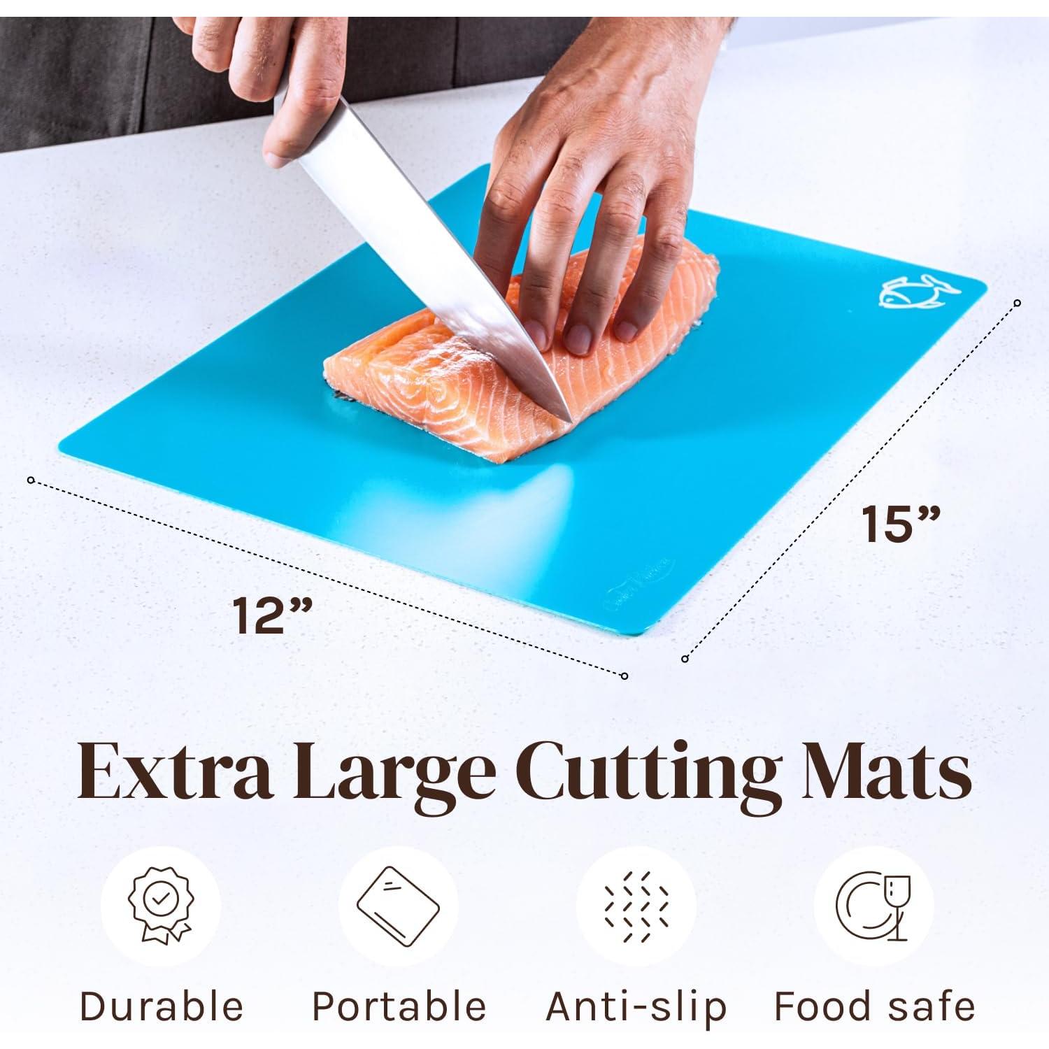 Juego de 6 Mats de Corte Flexibles Cooler Kitchen 30.5x38.1cm