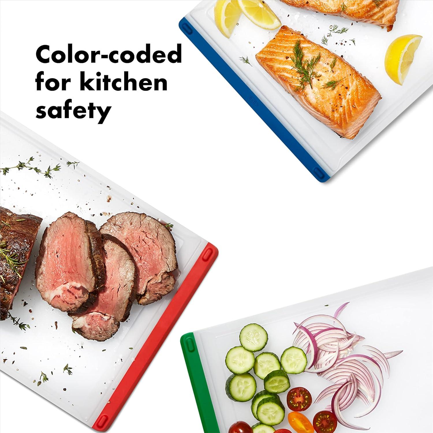 Set de Tablas de Cortar OXO Good Grips 3 Piezas Multicolor