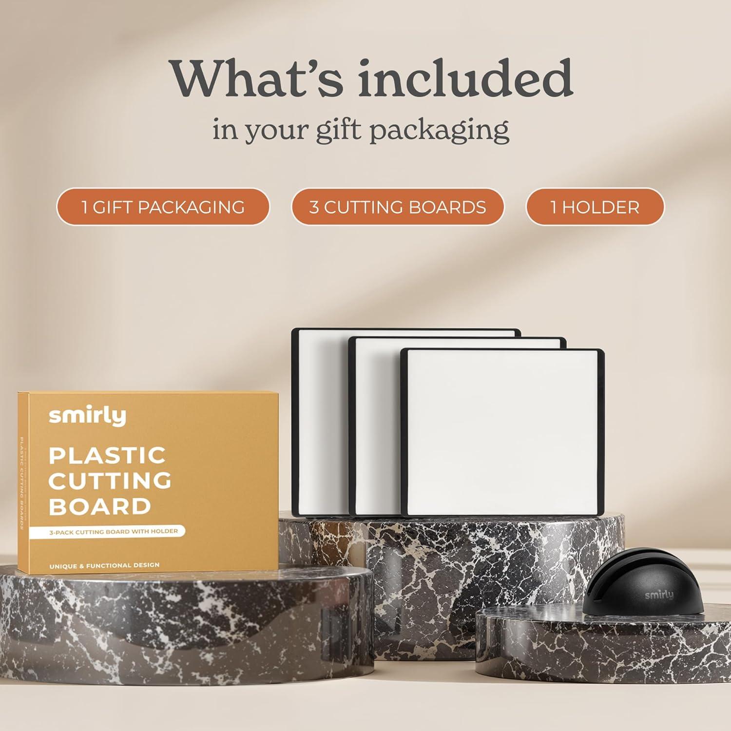 Conjunto de Tablas de Cortar SMIRLY 3 Piezas Antideslizantes
