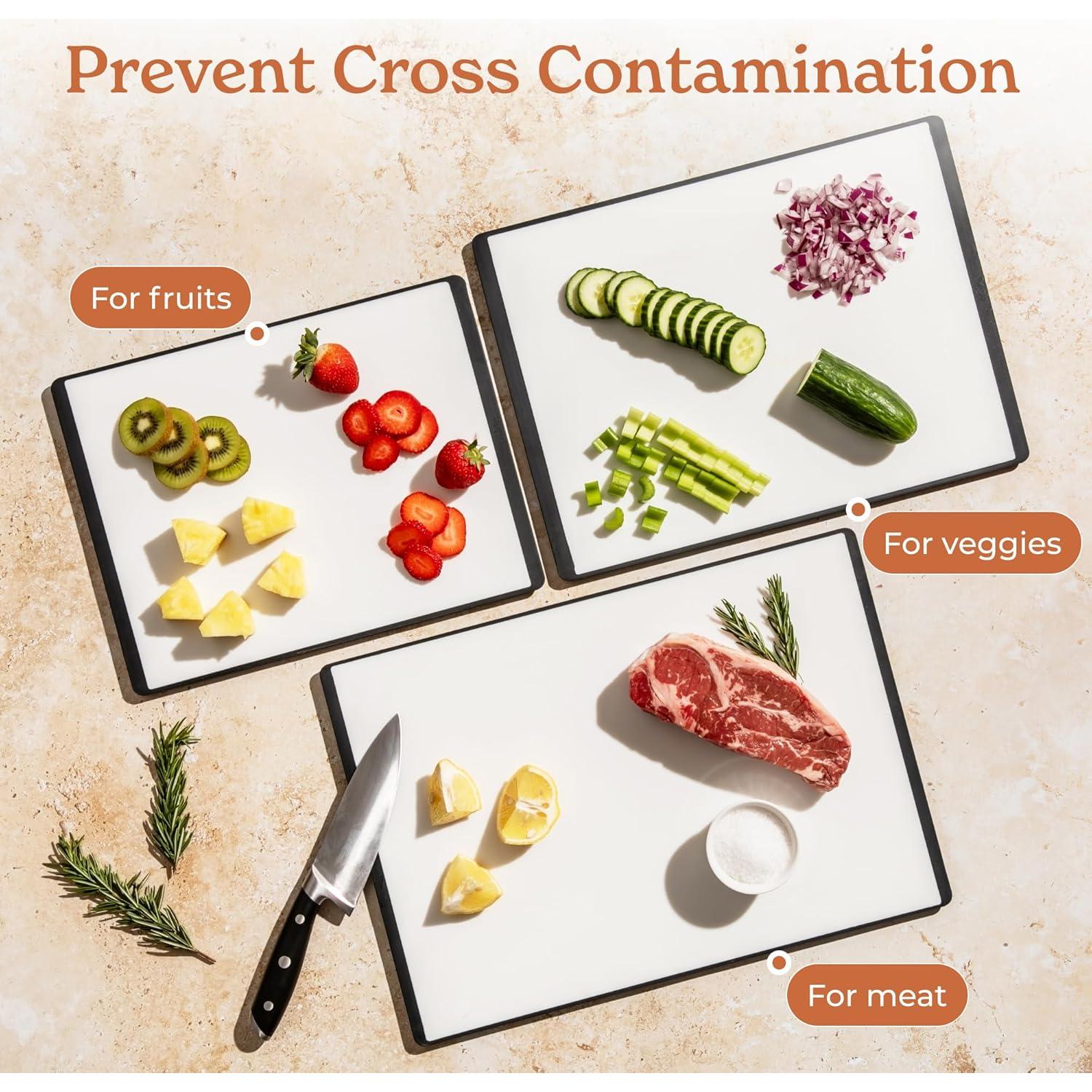 Conjunto de Tablas de Cortar SMIRLY 3 Piezas Antideslizantes