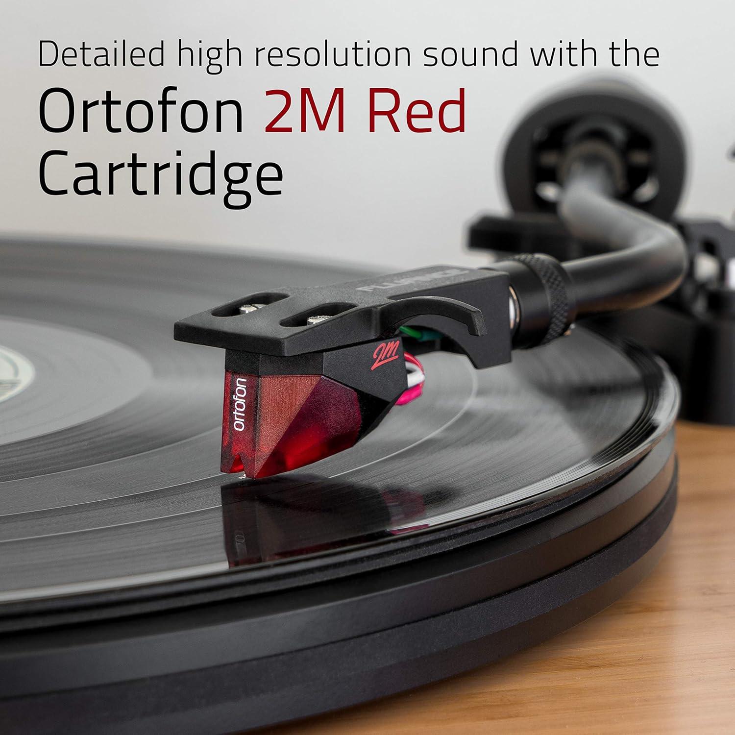 Tocadiscos Fluance RT83 Vinilo con Cartucho Ortofon 2M Rojo