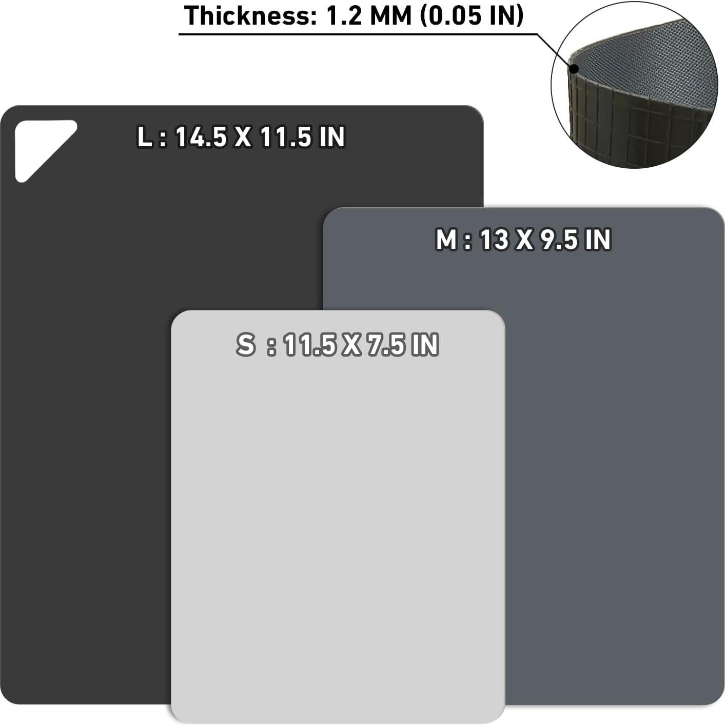 Tableros de Corte Flexibles WK - Antideslizantes, 3 Tamaños