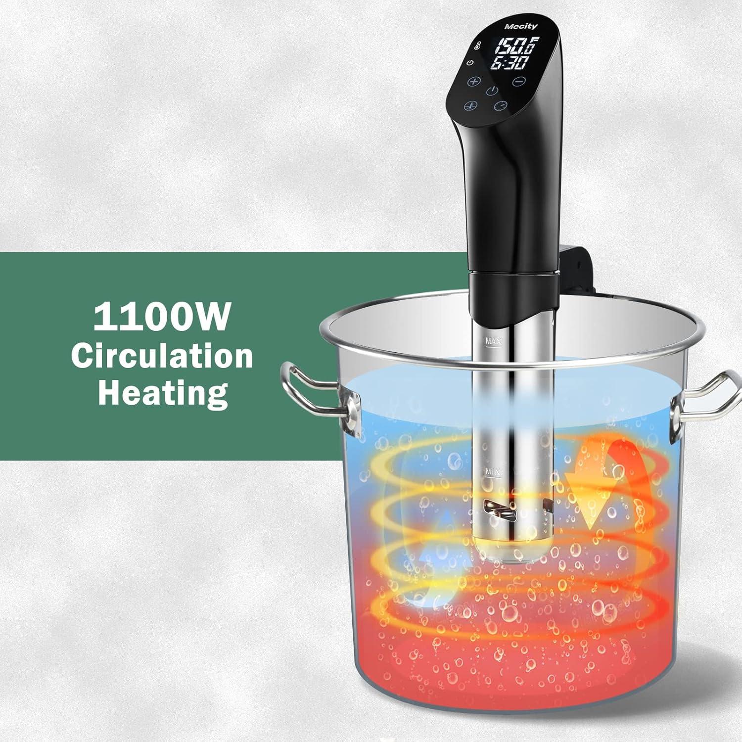 Cocedor Sous Vide Mecity SVJ-2000 1100W Precisión 0.5°C