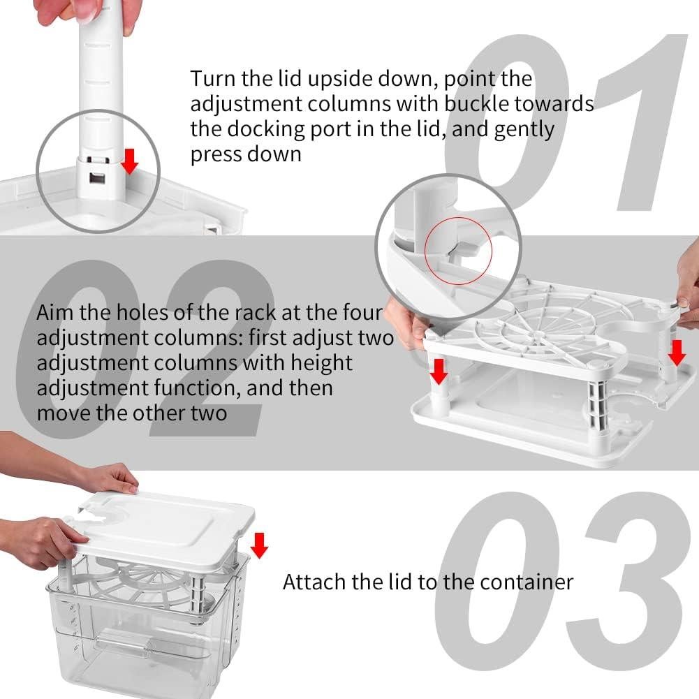 Contenedor Sous Vide Vpcok 12.6L con Tapa y Rejilla