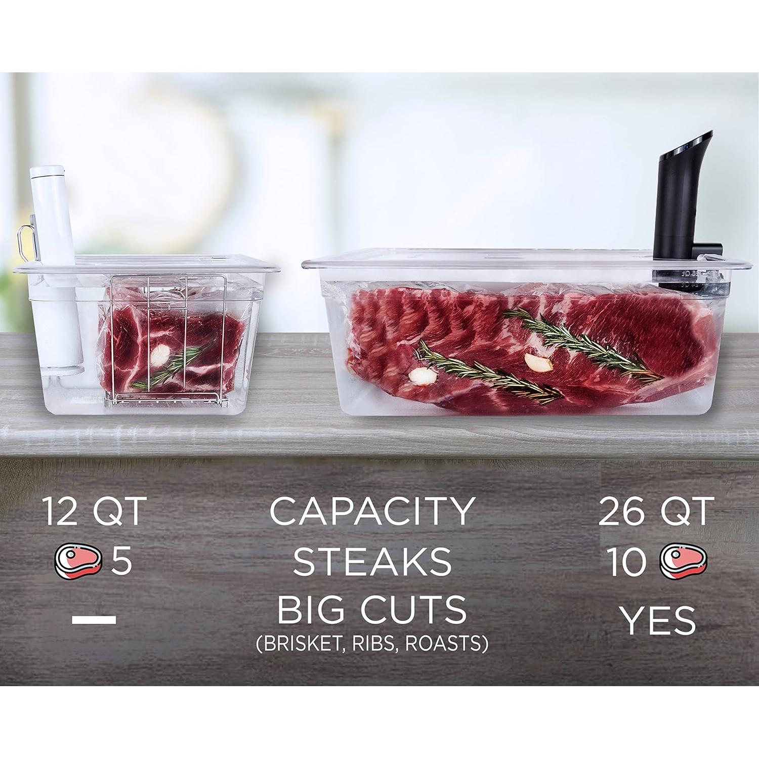 Conjunto de Contenedores Sous Vide 12 y 26 QT Väeske