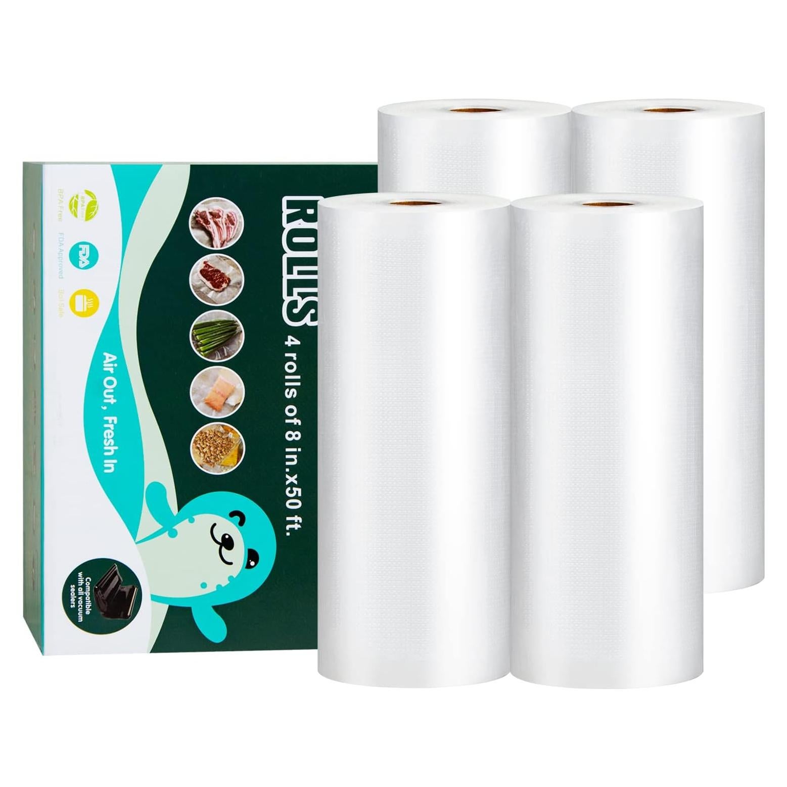 Bolsas de Sellado al Vacío Happy Seal 20 cm x 15 m Paquete de 4