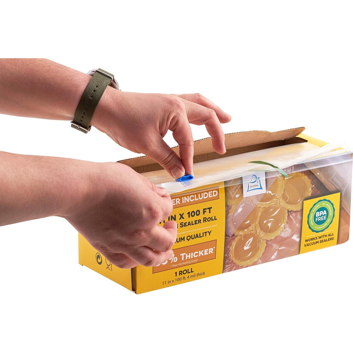 Rollo de Sellador al Vacío OutOfAir 20 cm x 30.48 m Grado Comercial