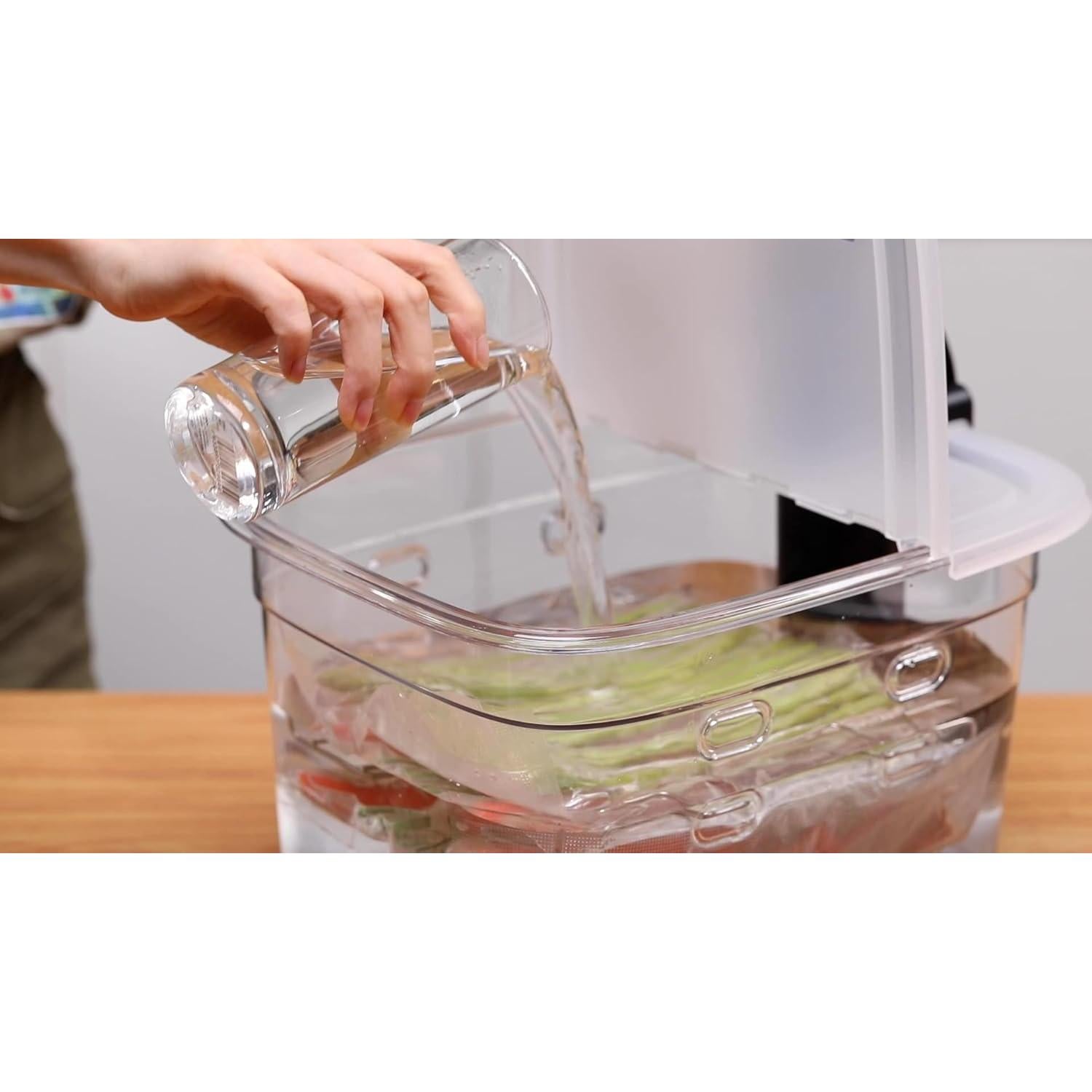 Contenedor Sous Vide EVERIE 12 Litros con Tapa Plegable y Rejilla