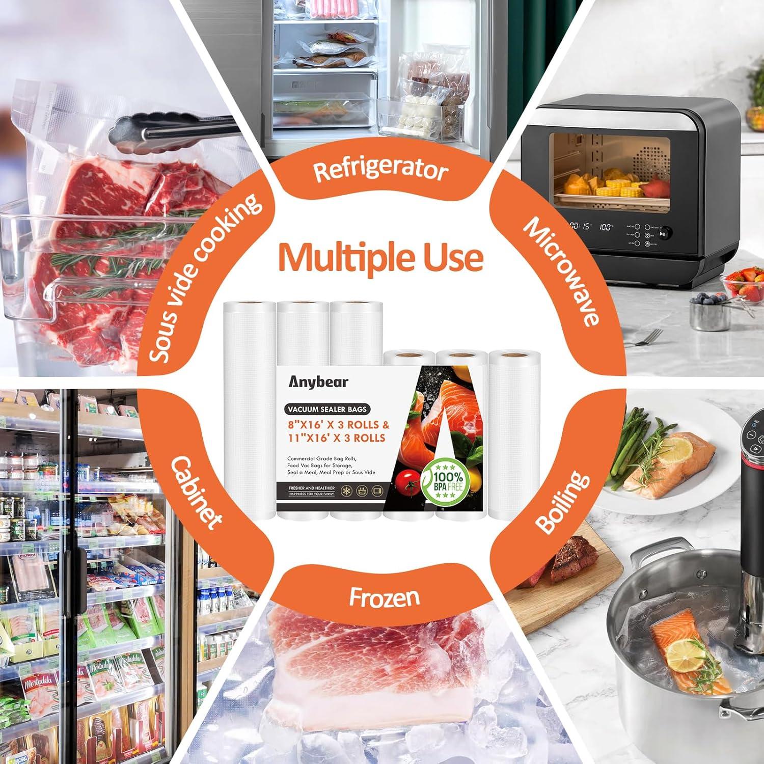 Rollos de Bolsas de Sellado al Vacío Anybear 20cm y 28cm