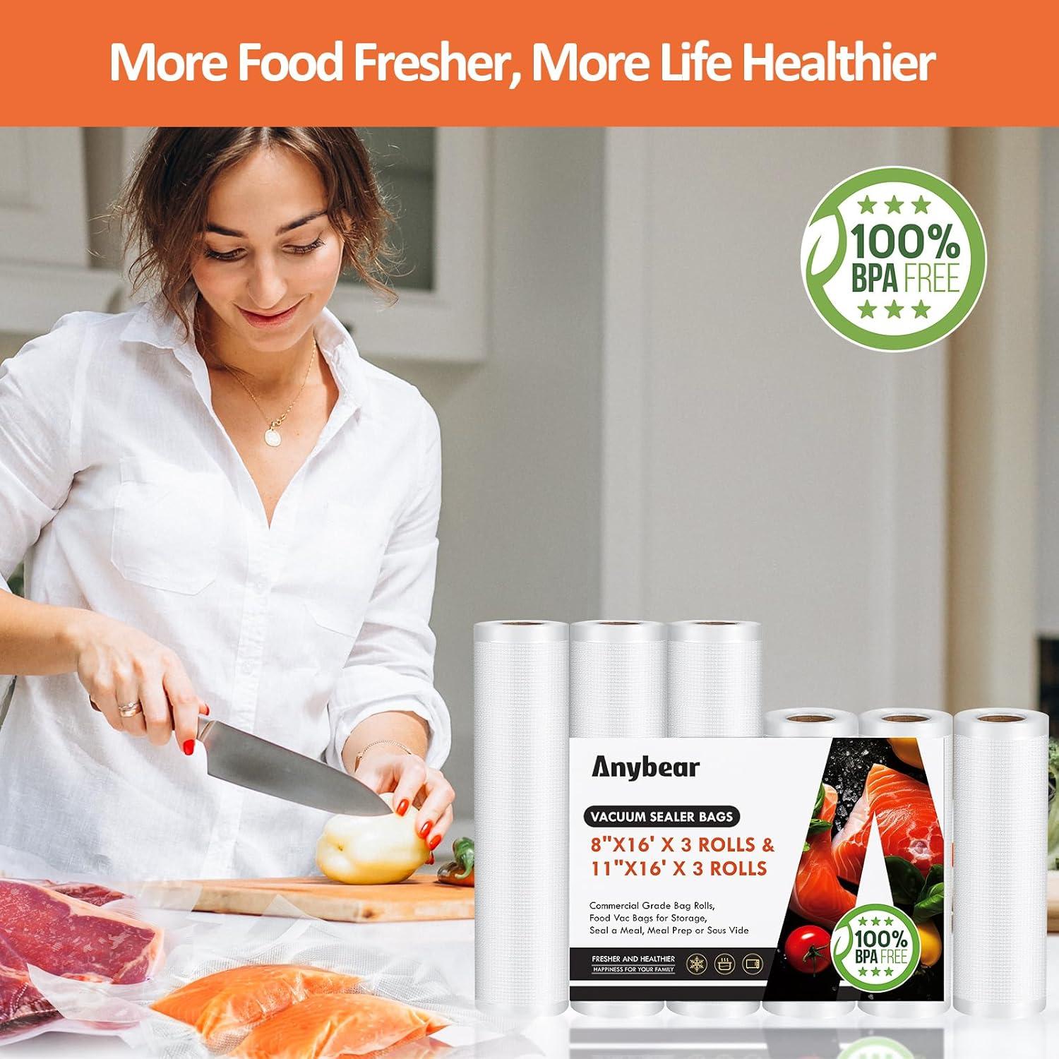 Rollos de Bolsas de Sellado al Vacío Anybear 20cm y 28cm