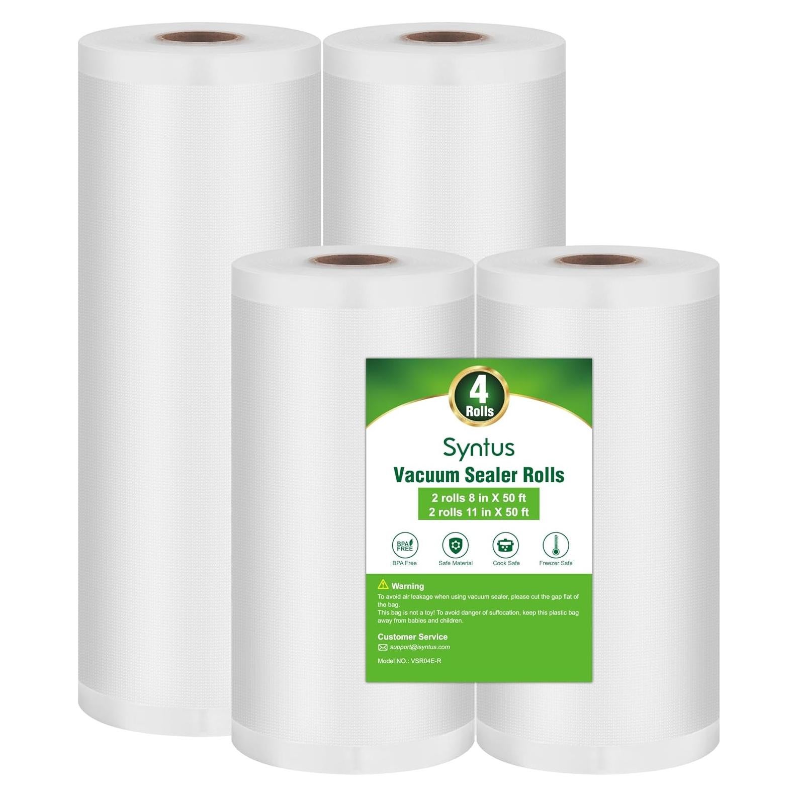 Bolsas de Sellado al Vacío Syntus 4 Rollos 20cm y 28cm