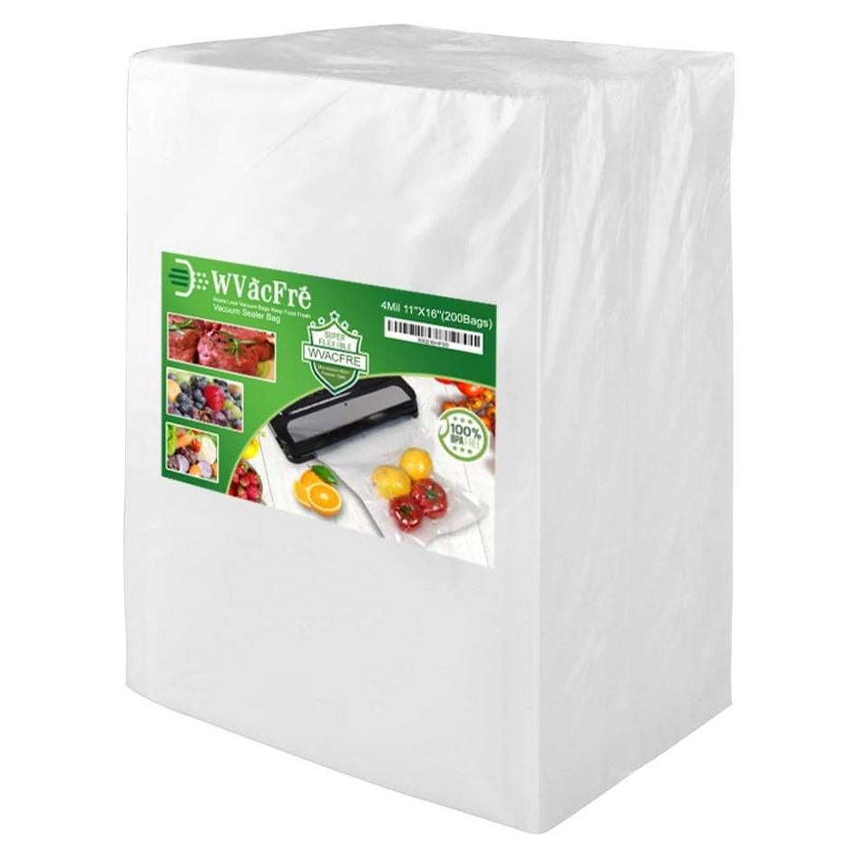 Bolsas de Sellado al Vacío WVacFre 200 Unidades 11x16 cm 4mil