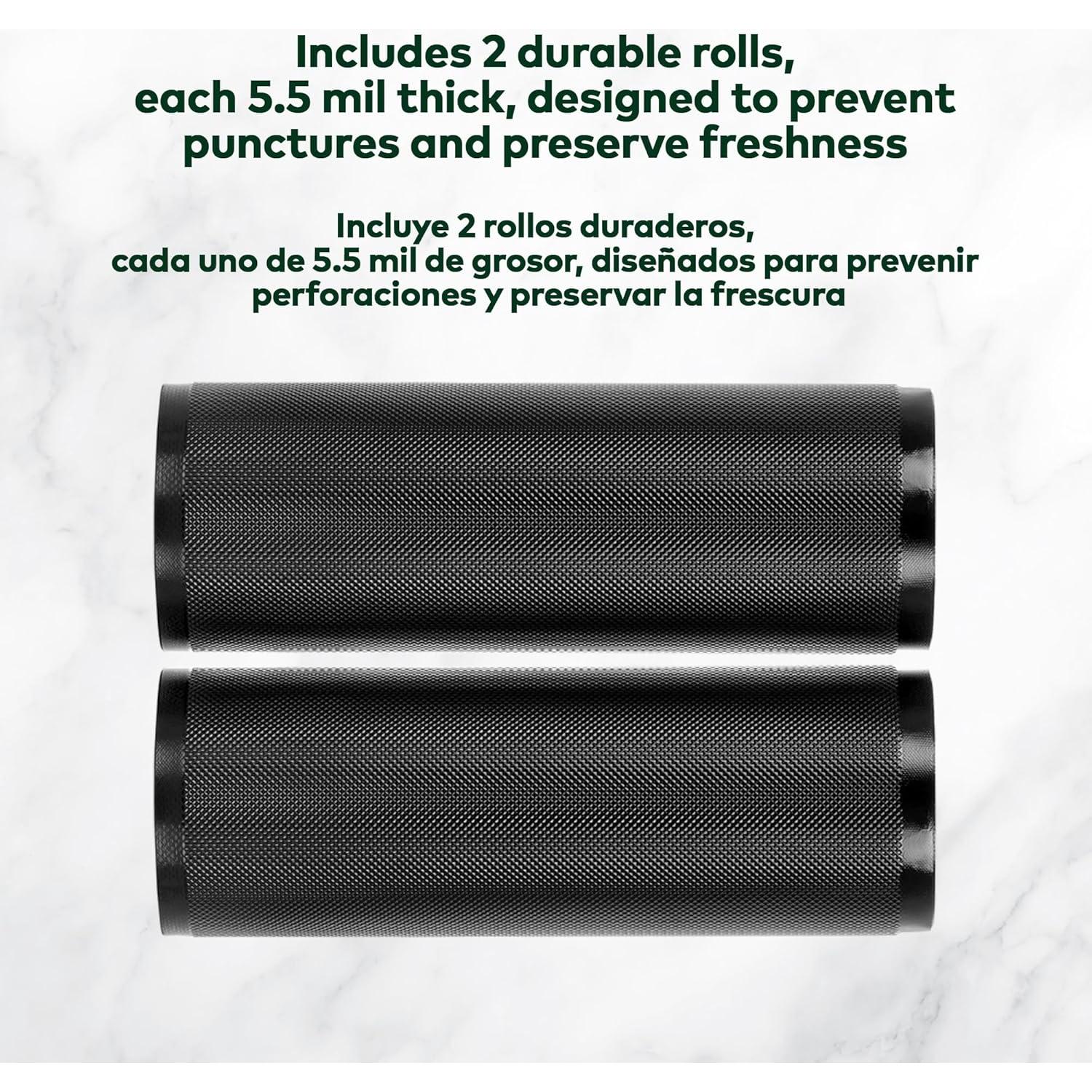 Rollos de Sellado al Vacío Stash Proof 11" x 50' 2 Paquete