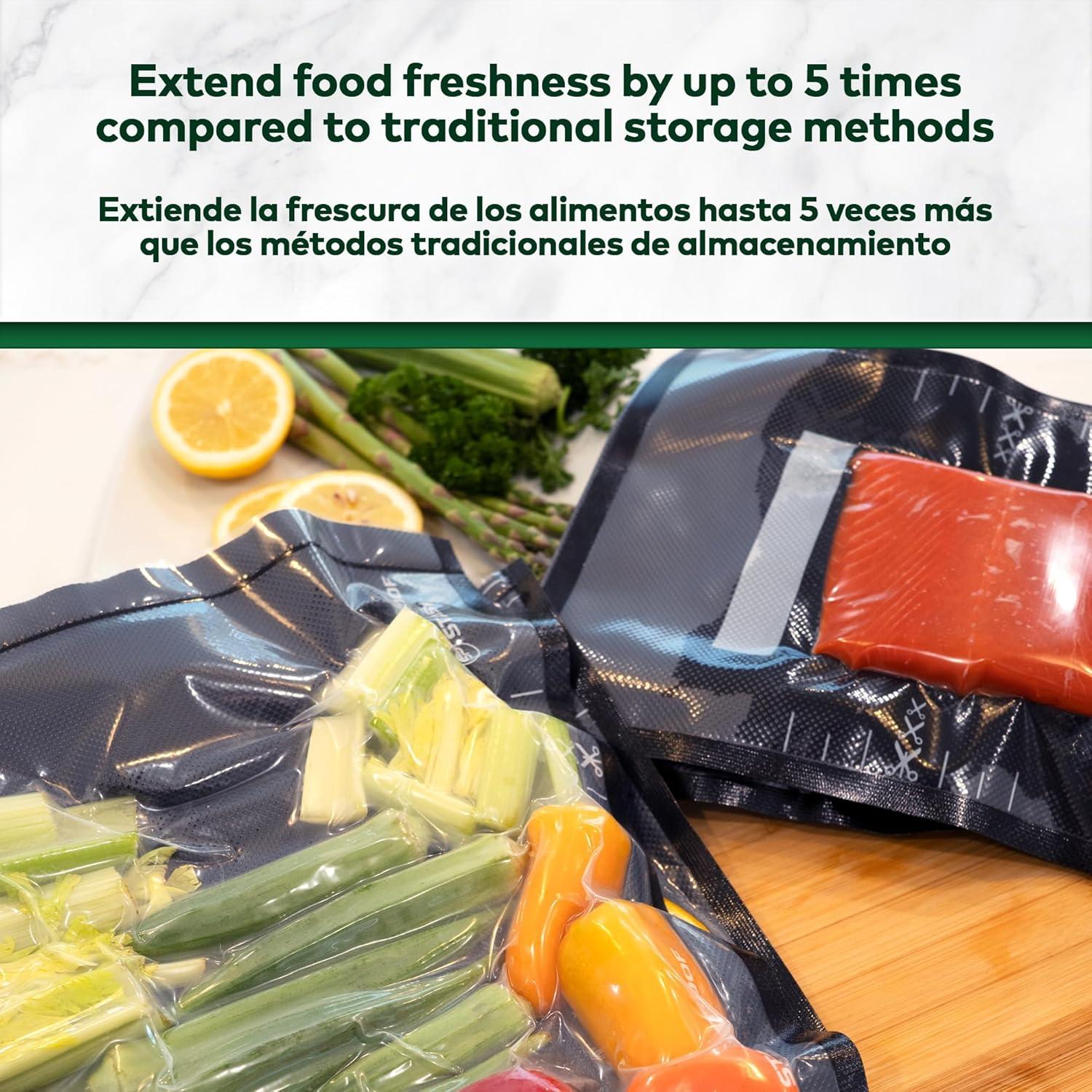 Rollos de Sellado al Vacío Stash Proof 11" x 50' 2 Paquete