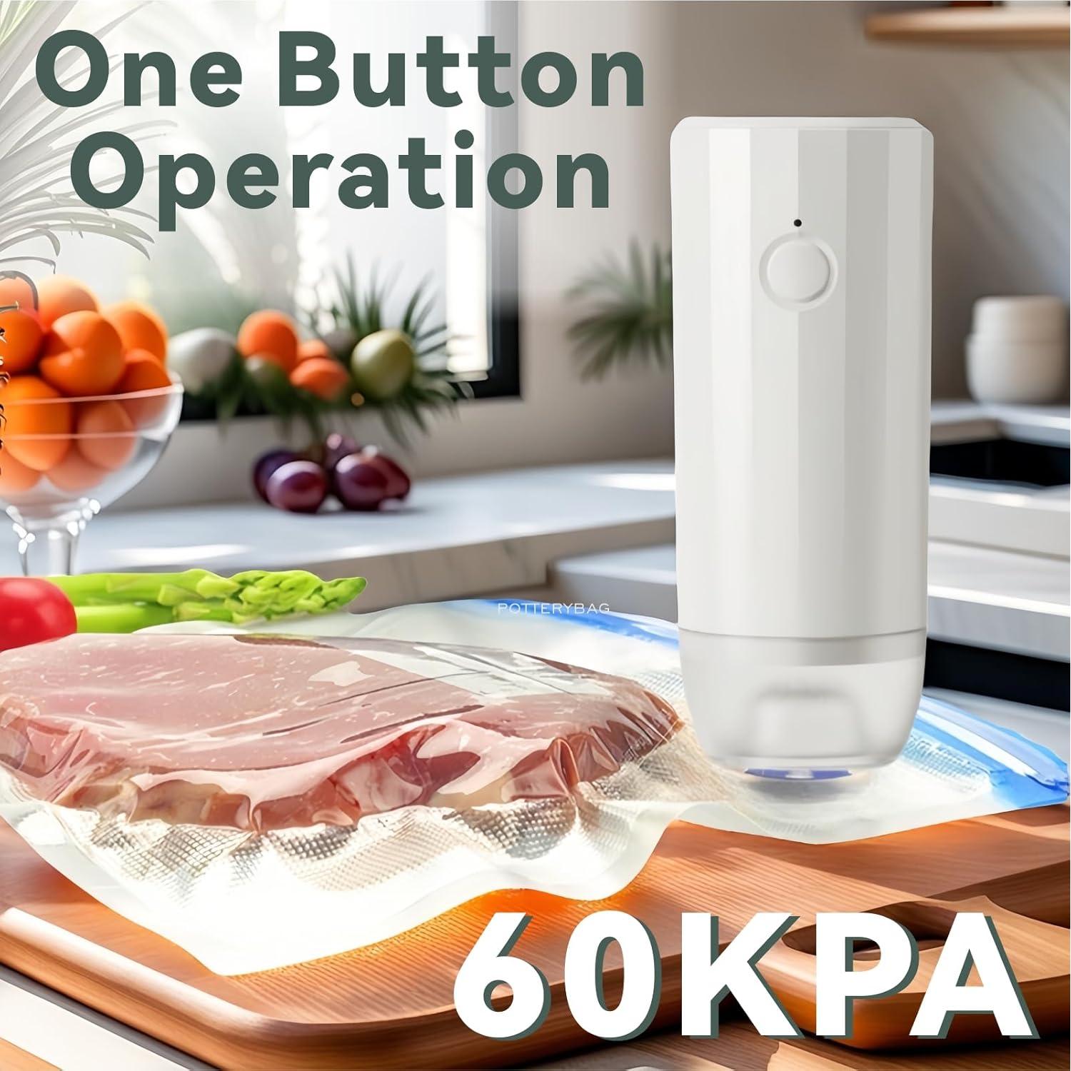 Bolsas Sous Vide Reutilizables 30 Pcs con Bomba Automática