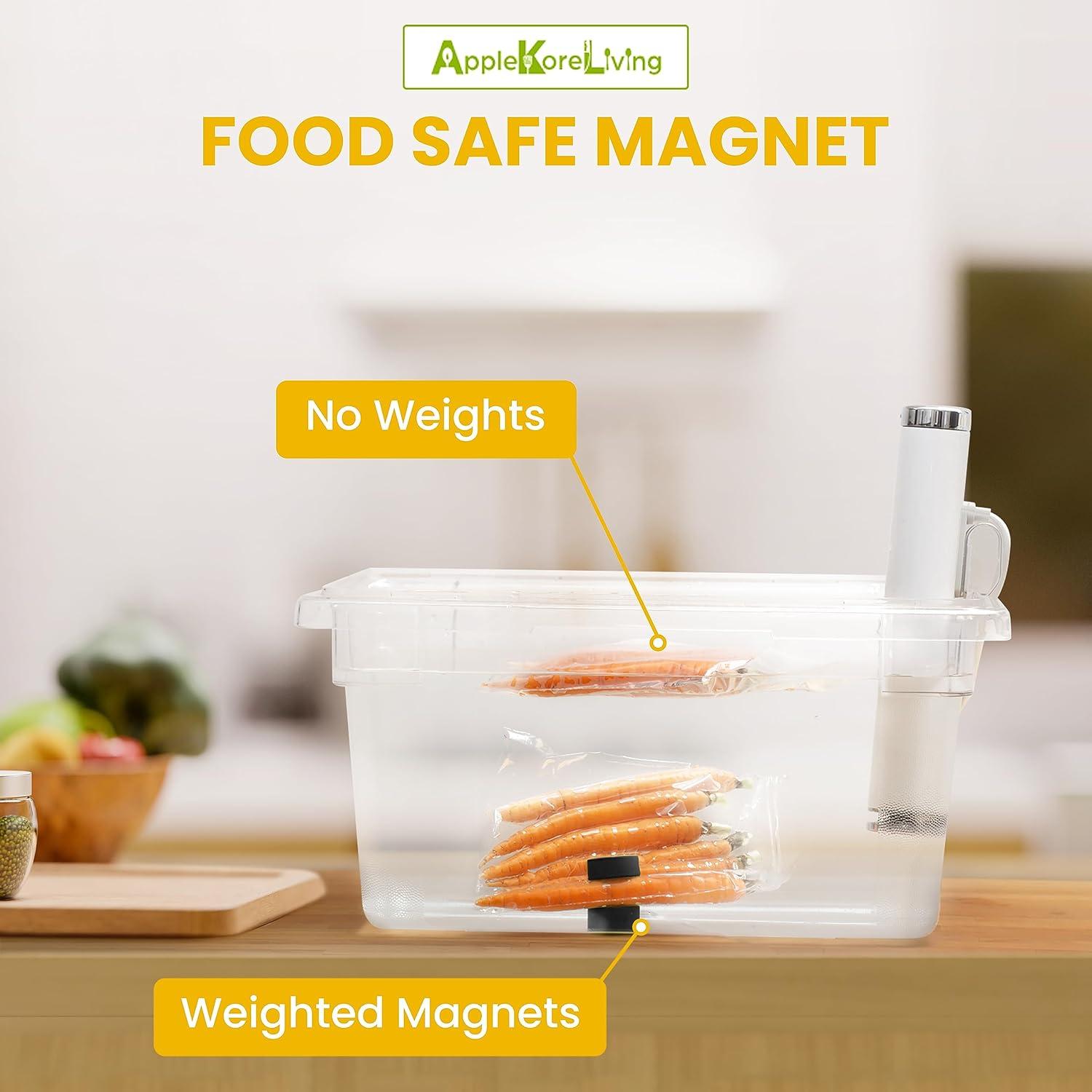 Imanes de peso para Sous Vide AppleKoreLiving - Paquete de 8