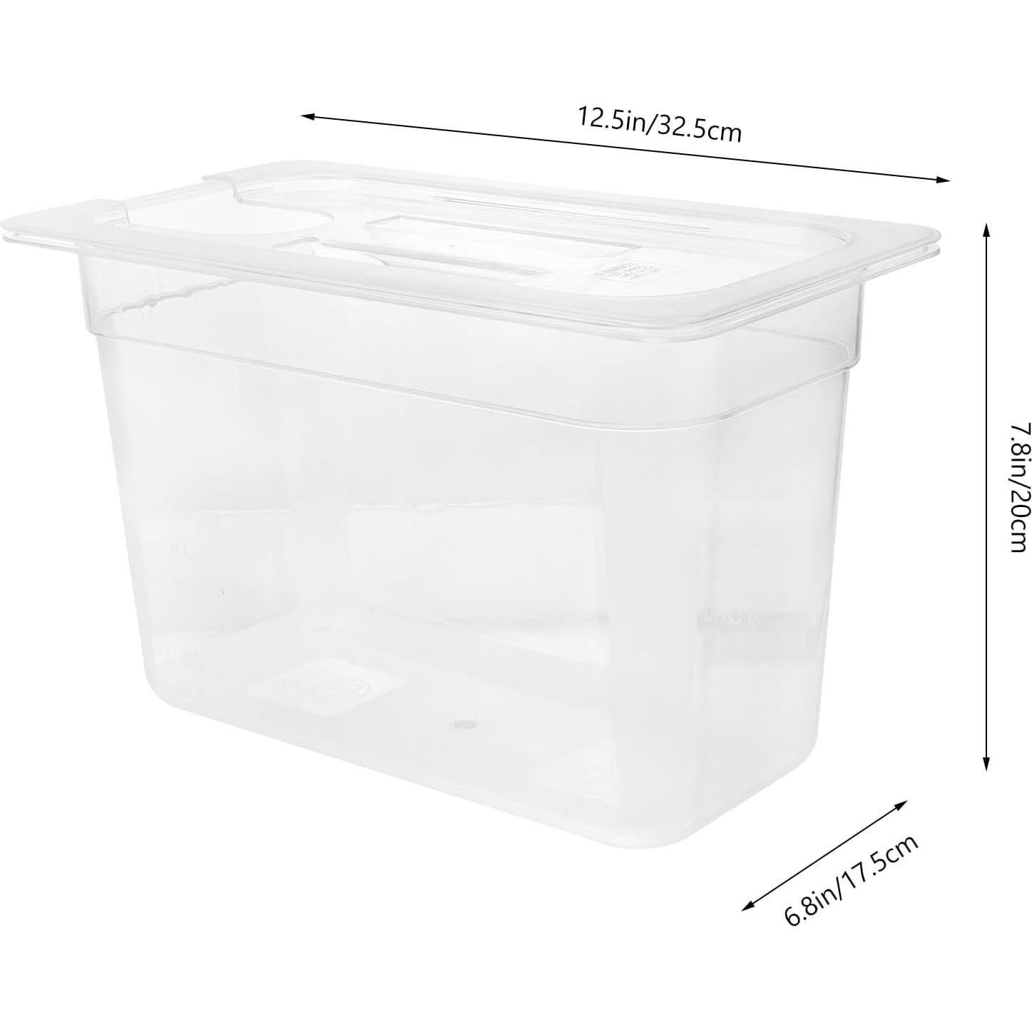 Contenedor Sous Vide HOLIDYOYO 6L Transparente con Tapa