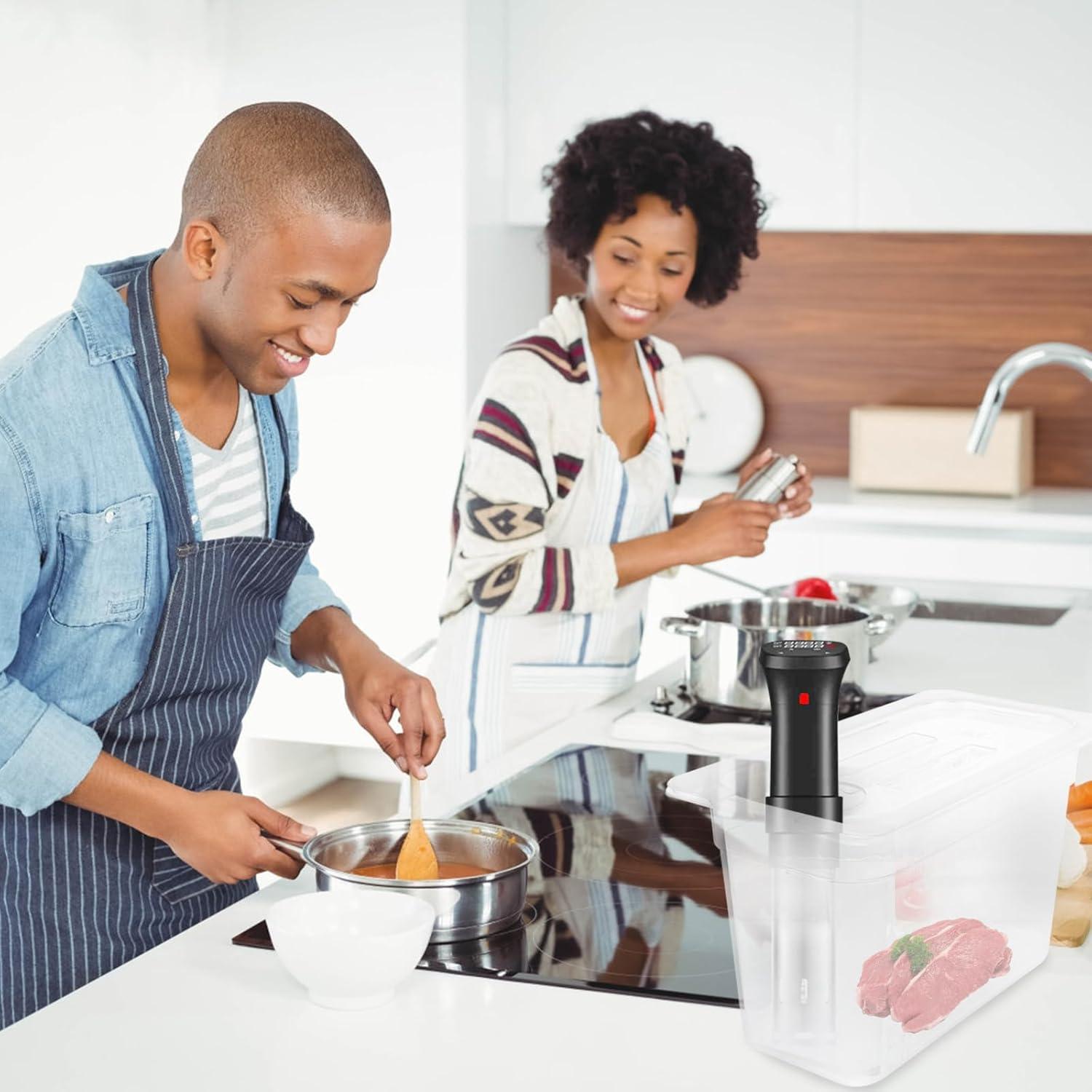 Contenedor Sous Vide HOLIDYOYO 6L Transparente con Tapa