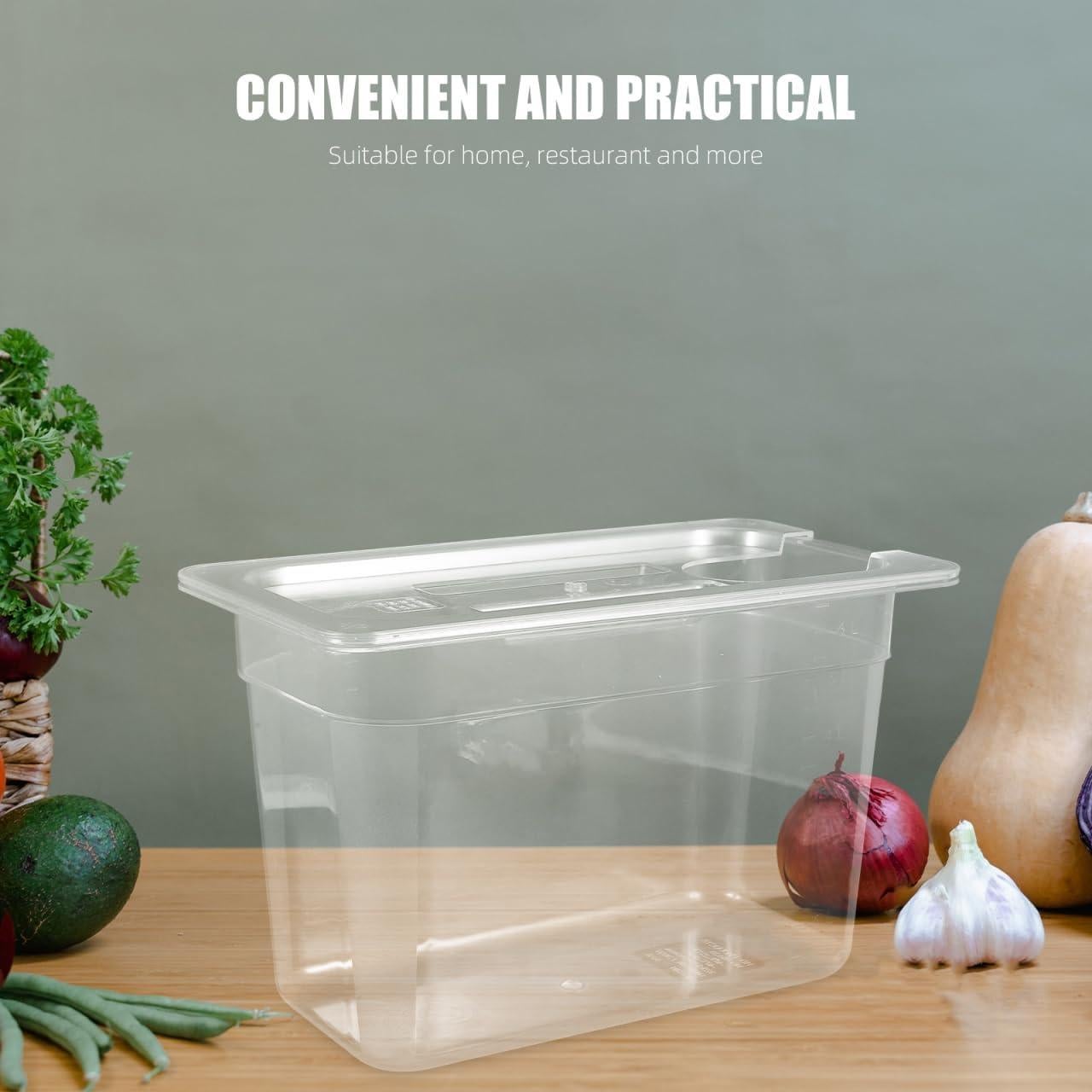 Contenedor Sous Vide HOLIDYOYO 6L Transparente con Tapa