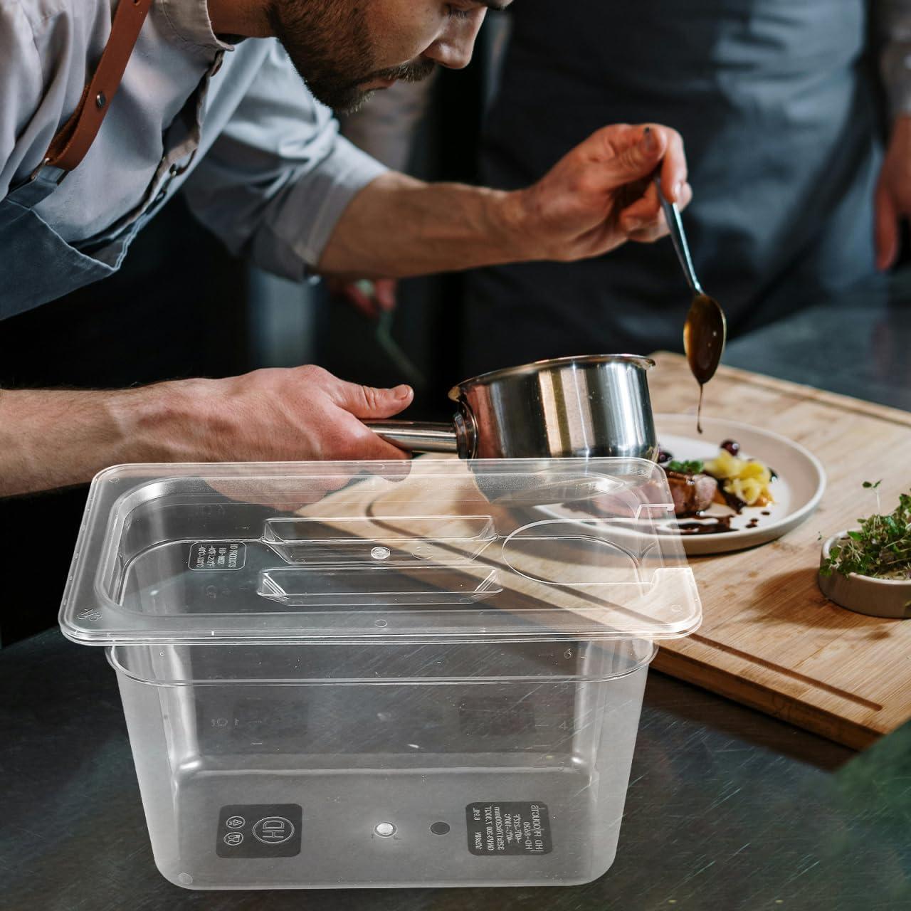 Contenedor Sous Vide HOLIDYOYO 6L Transparente con Tapa