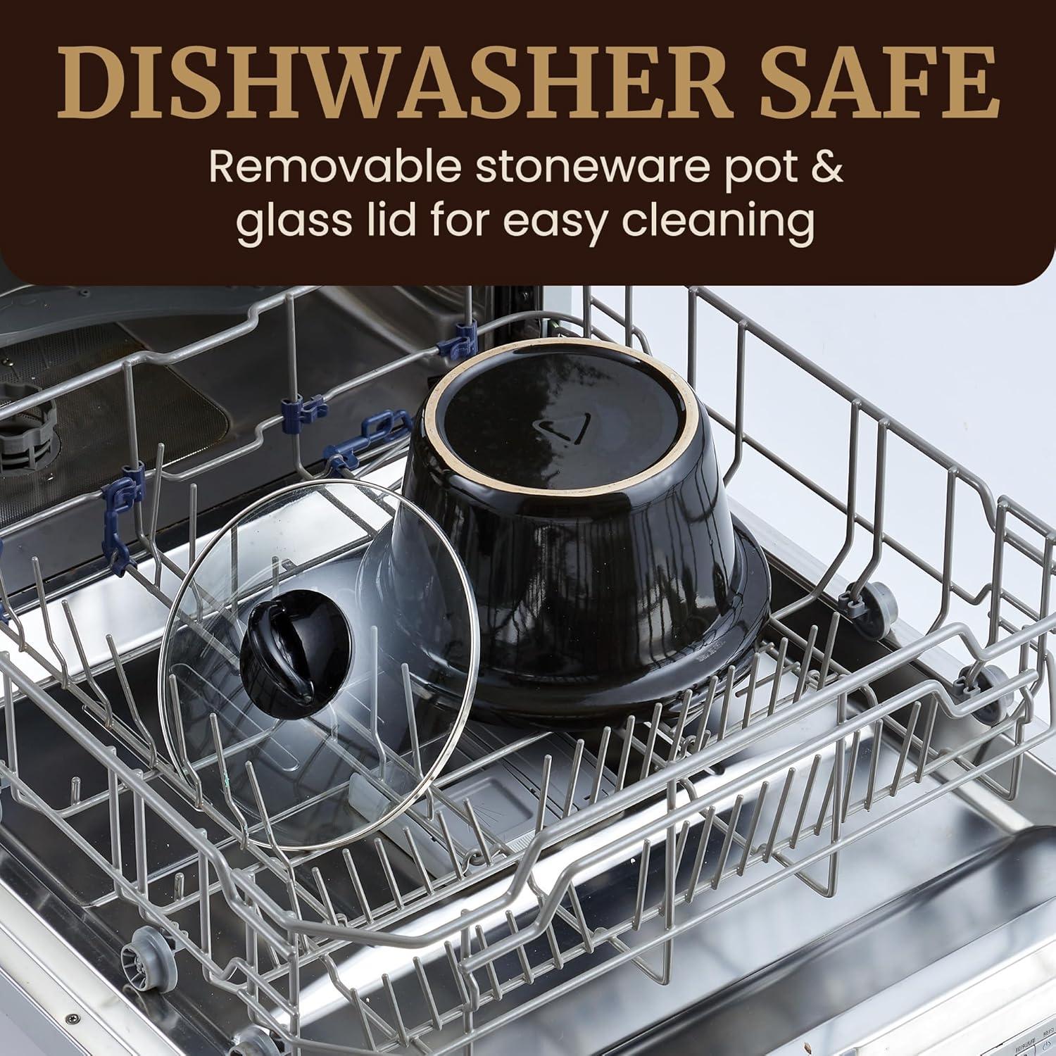 Cocina Lenta Eléctrica Elite Gourmet MST-350B 3L Negra