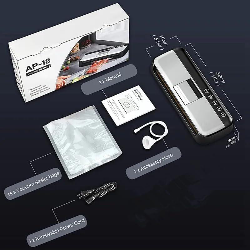 Máquina de Sellado al Vacío TEZILON AP-18 Automática 125W