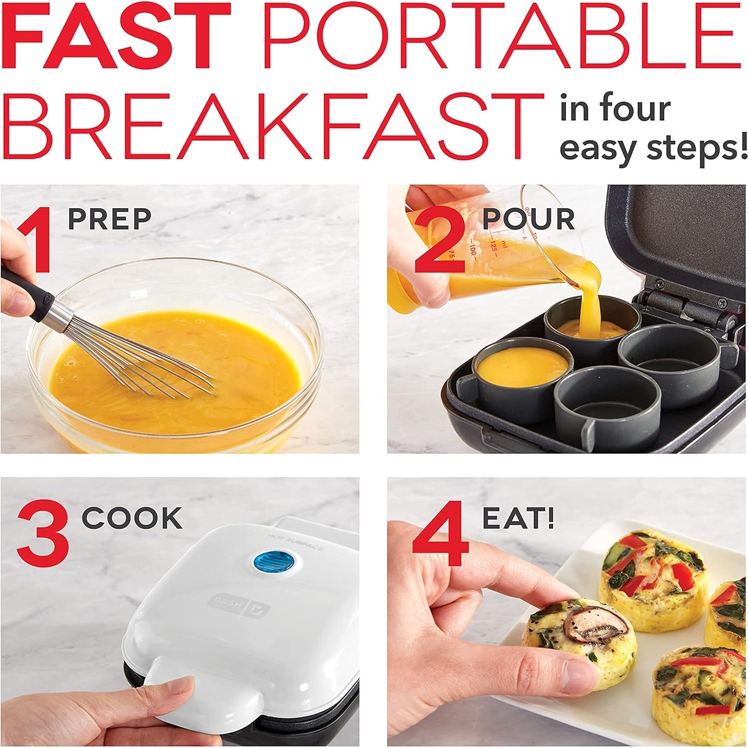 DASH Deluxe Egg Bite Maker y Rapid Egg Cooker - Negro