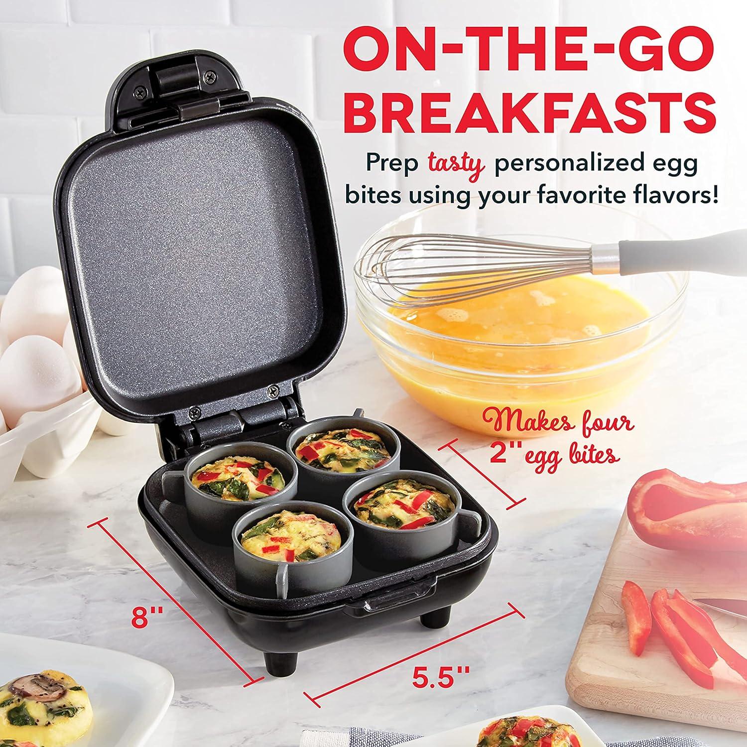 DASH Deluxe Egg Bite Maker y Rapid Egg Cooker - Negro