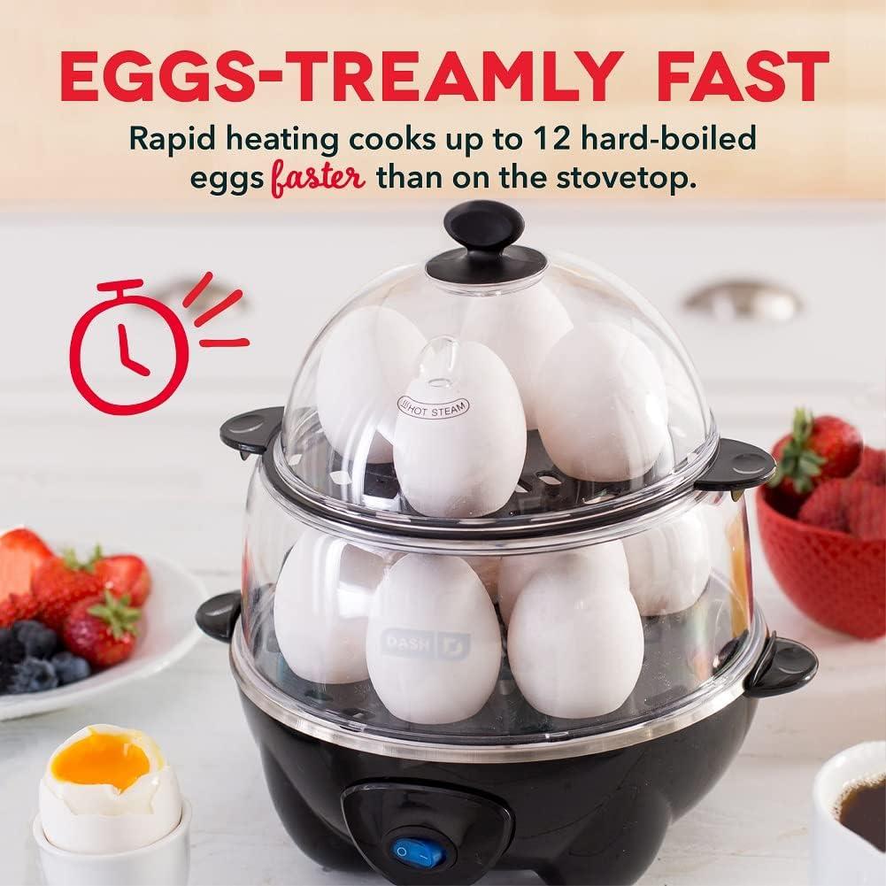 DASH Deluxe Egg Bite Maker y Rapid Egg Cooker - Negro
